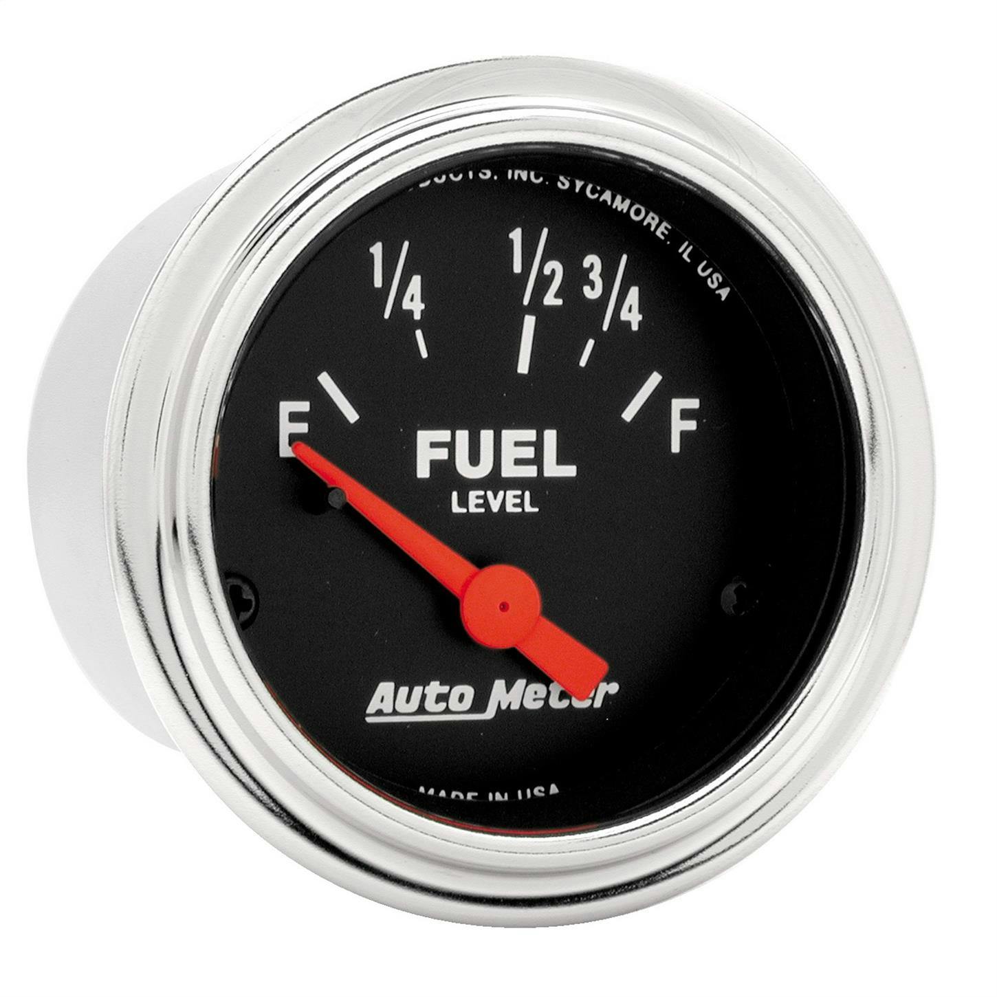 AutoMeter 2515 Trad. Chrome Air-Core Fuel Level Gauge,2-1/16