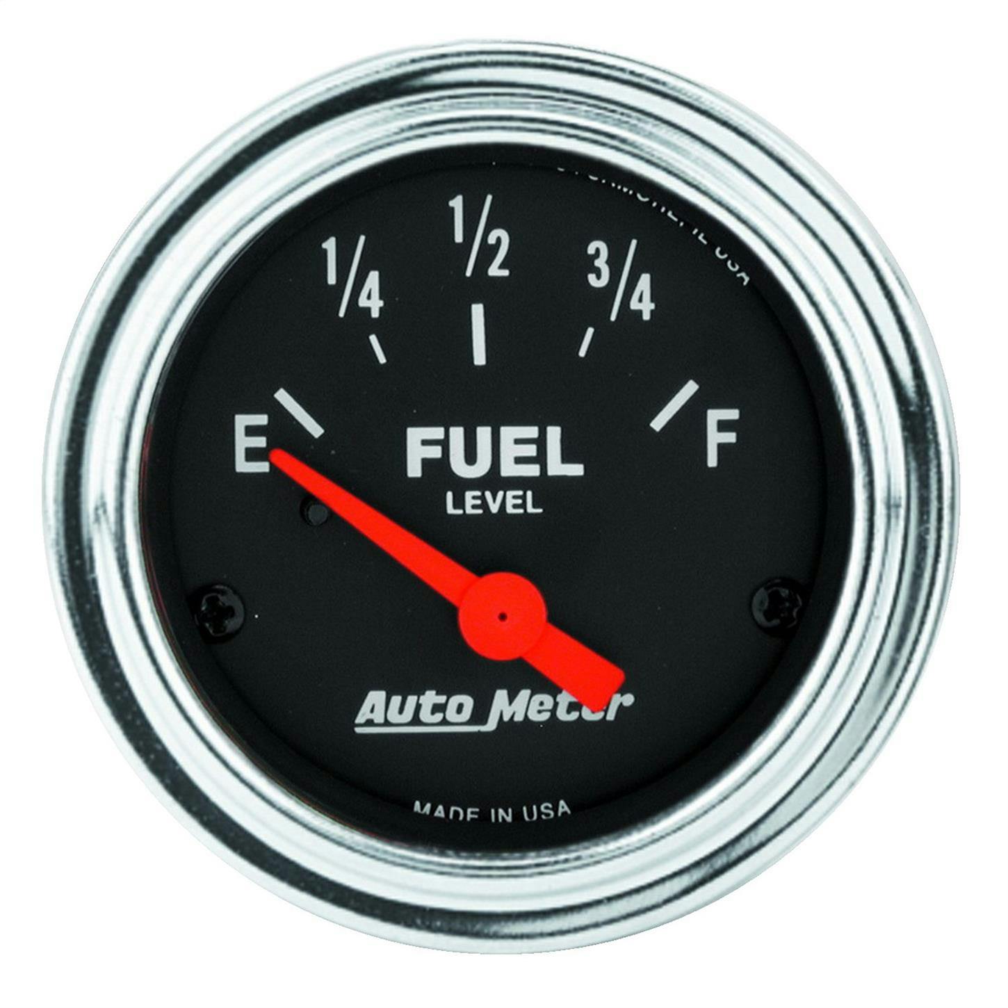 AutoMeter 2517 Trad. Chrome Air-Core Fuel Level Gauge,2-1/16