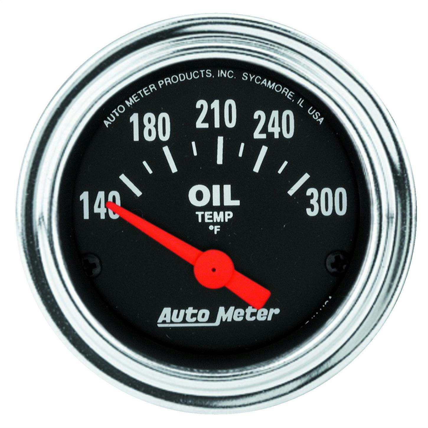AutoMeter 2543 Traditional Chrome Air-Core Oil Temperature Gauge