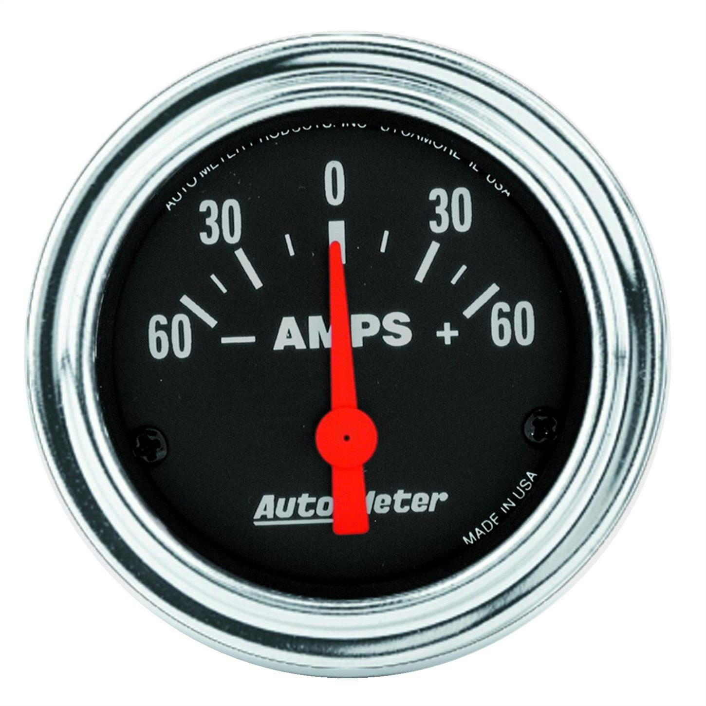 AutoMeter 2586 Traditional Chrome Air-Core Ammeter Gauge, 2-1/16