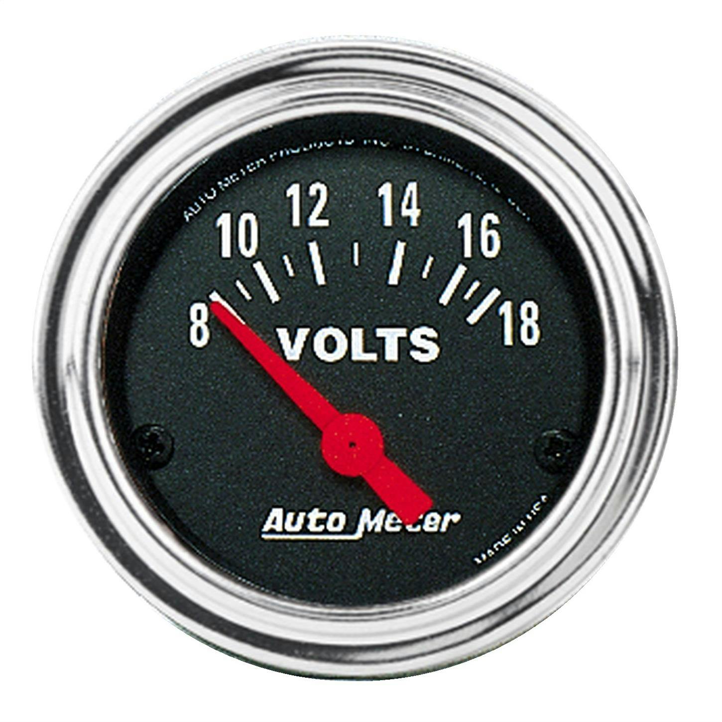 AutoMeter 2592 Traditional Chrome Air-Core Voltmeter Gauge