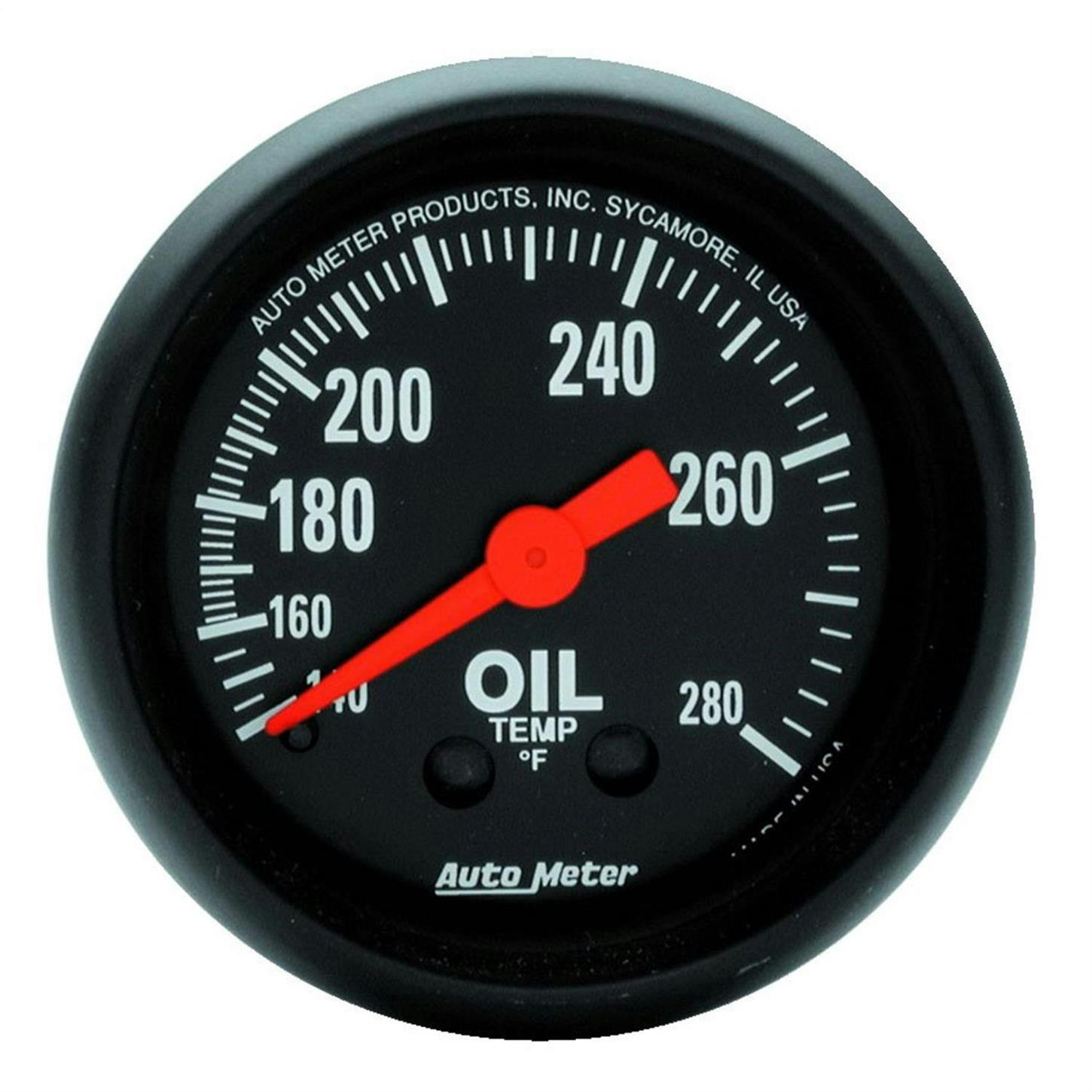 AutoMeter 2609 Z-Series Mechanical Oil Temperature Gauge, 2-1/16