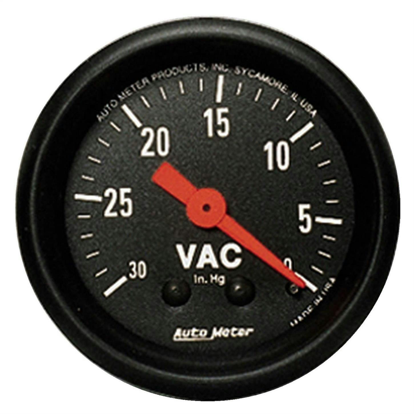 AutoMeter 2610 Z-Series Mechanical Vacuum Gauge, 2-1/16 Inch