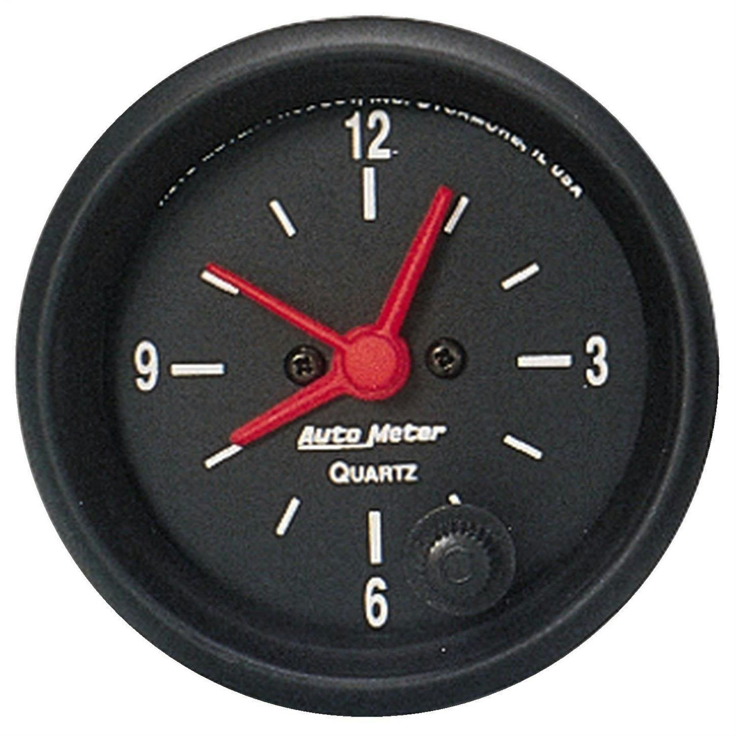 AutoMeter 2632 Z-Series Quartz Clock Gauge, 2-1/16 Inch