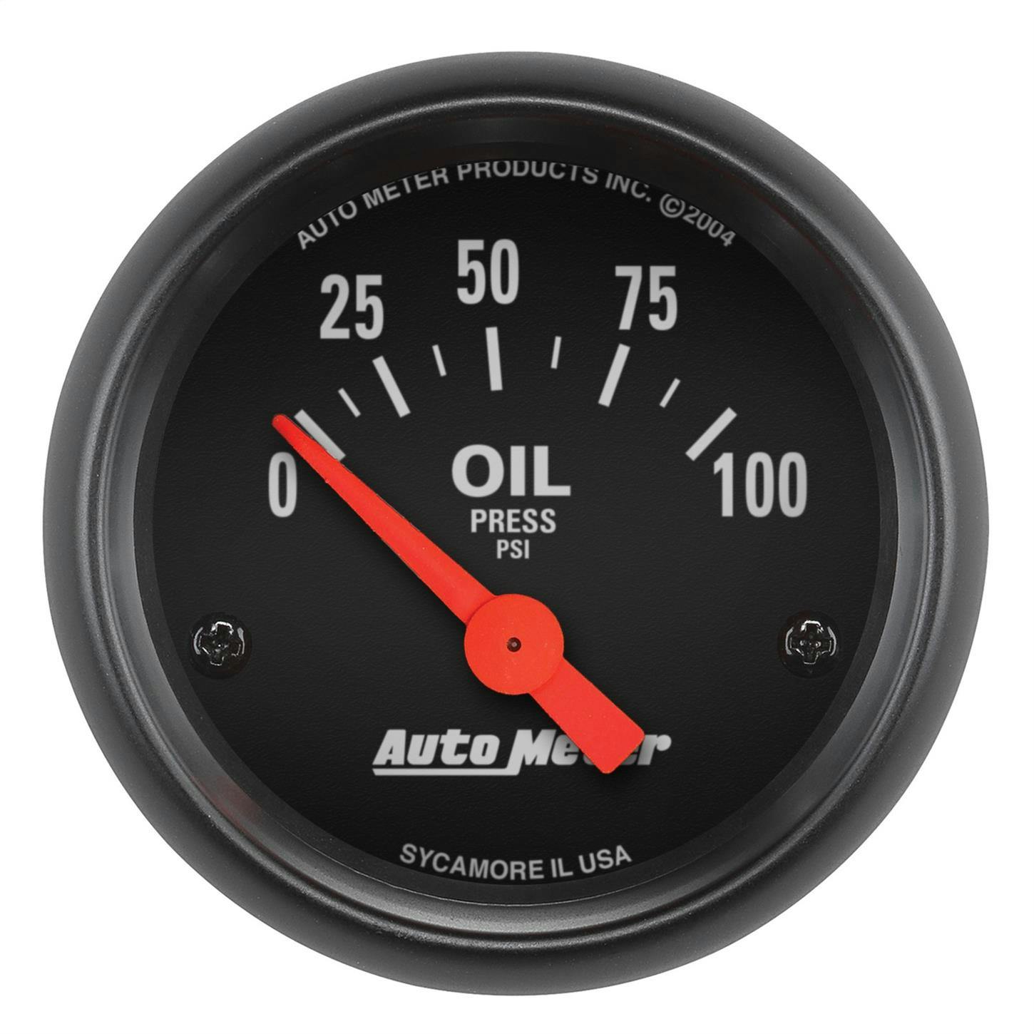 AutoMeter 2634 Z-Series Air-Core Oil Press. Gauge,100 PSI,2-1/16