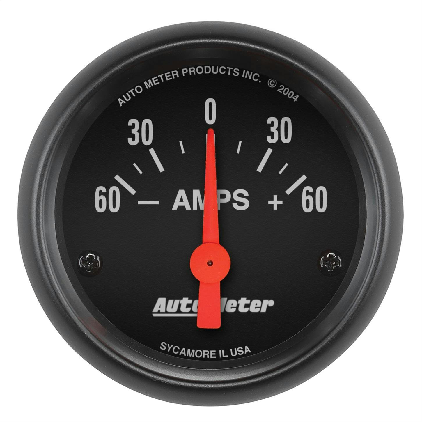 AutoMeter 2644 Z-Series Air-Core Ammeter Gauge, 60A, 2-1/16 Inch