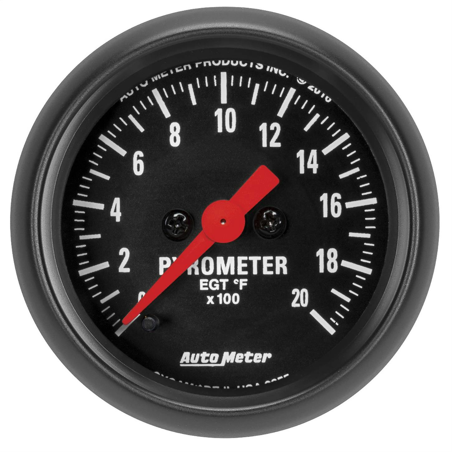 AutoMeter 2655 Pyrometer Gauge, 2 1/16 Inch, 2000, Z-Series