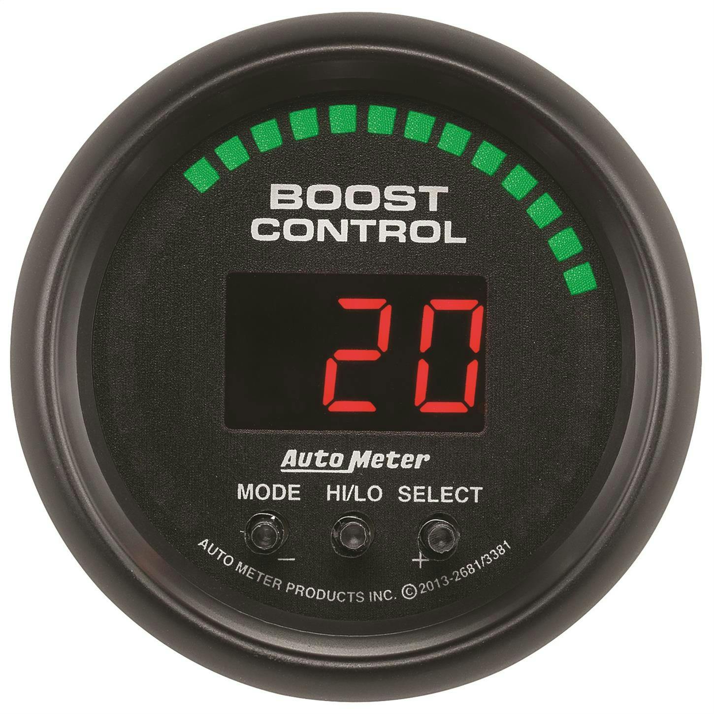 AutoMeter 2681 Boost Controller, 2 1/16 Inch, Digital