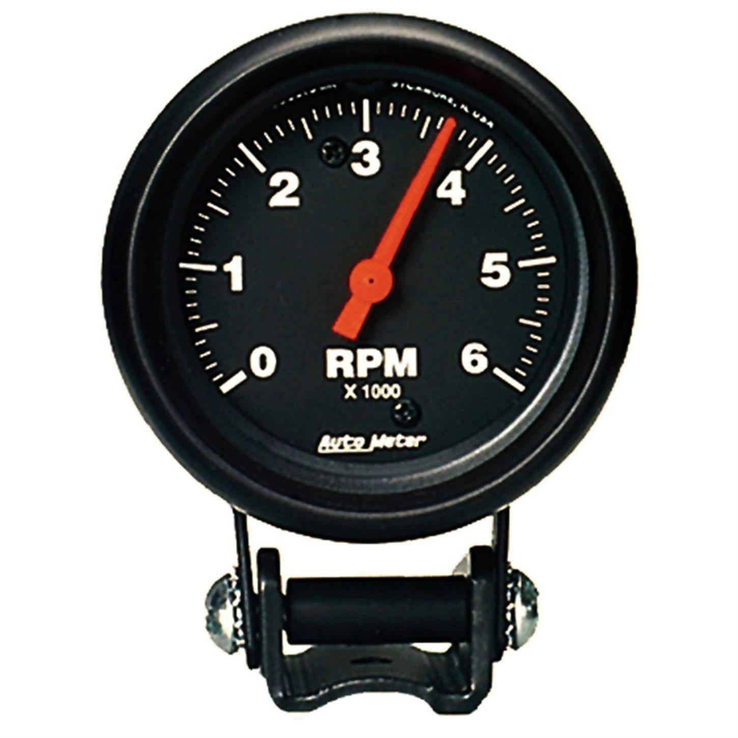 AutoMeter 2891 Z-Series Air-Core Pedestal Tach, 6k RPM,2-5/8 Inch