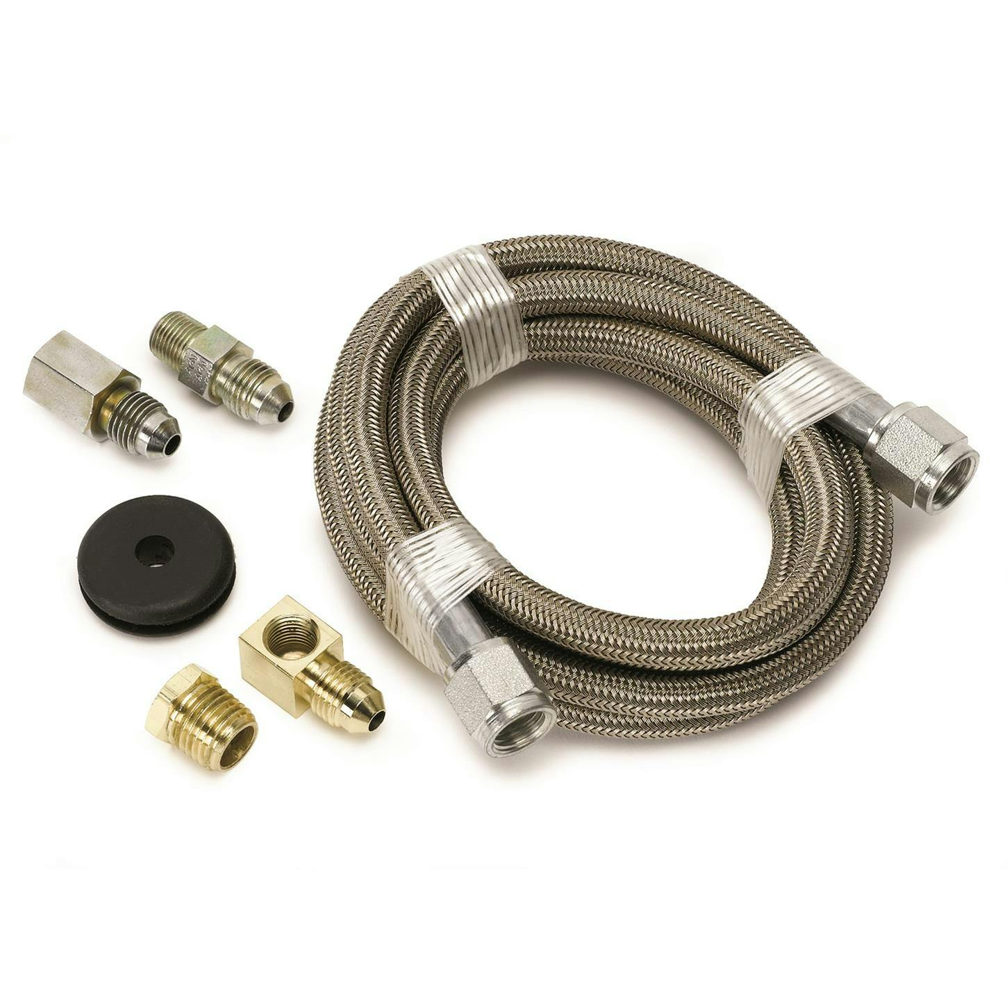 AutoMeter 3228 Stainless Line Kit for Press. Gauges, -4 AN,6 FT