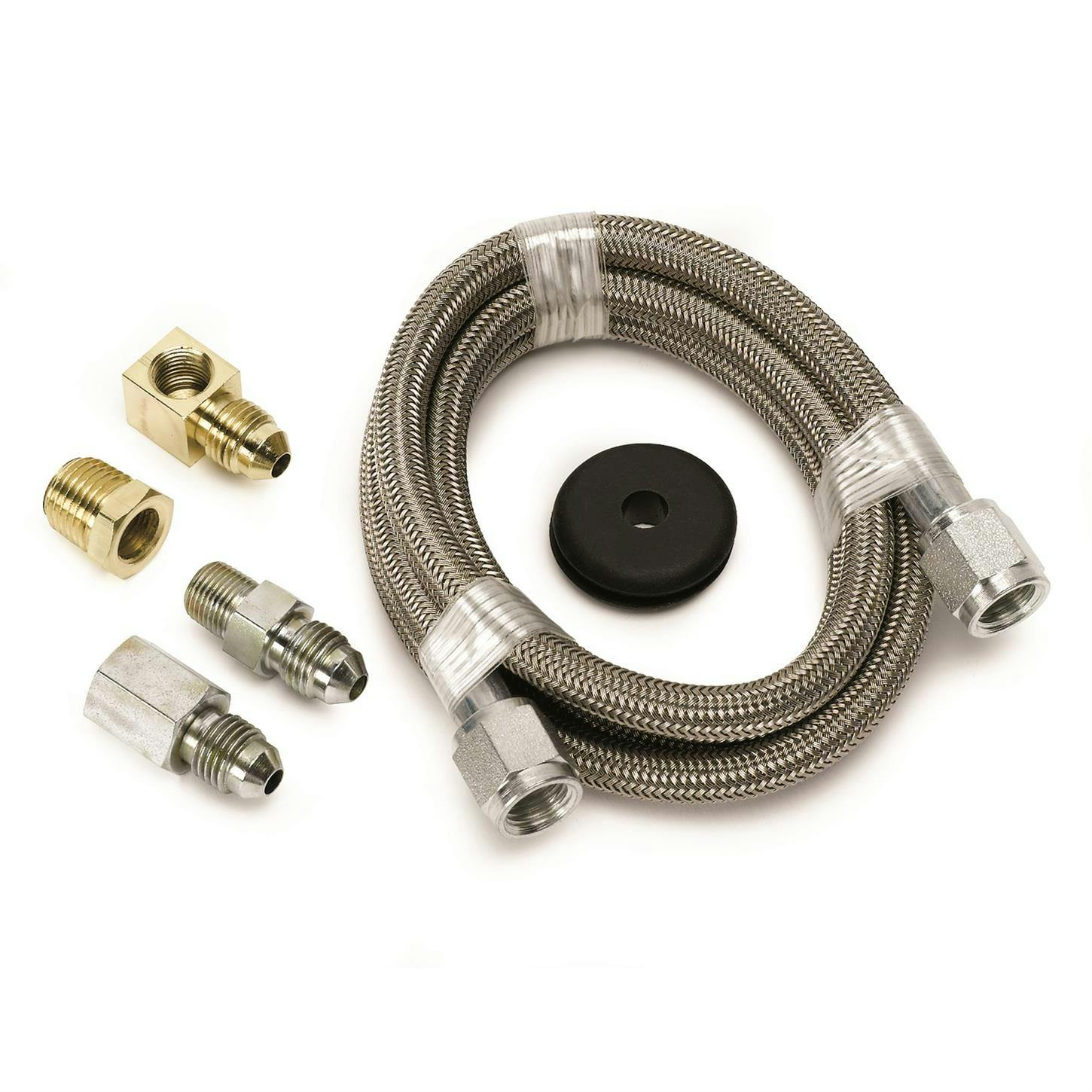 AutoMeter 3229 Stainless Line Kit for Press. Gauges, -4 AN,4 FT