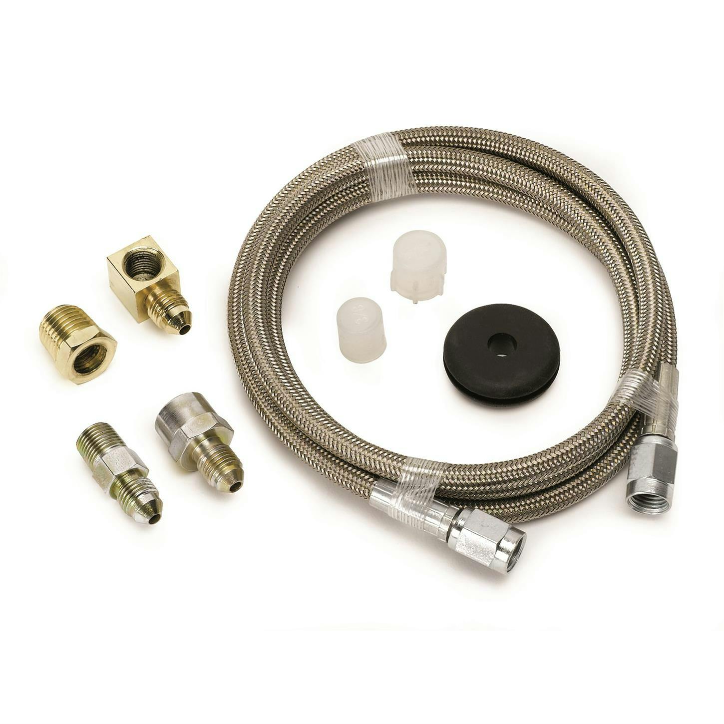 AutoMeter 3235 Stainless Line Kit for Press. Gauges, -3 AN,4 FT
