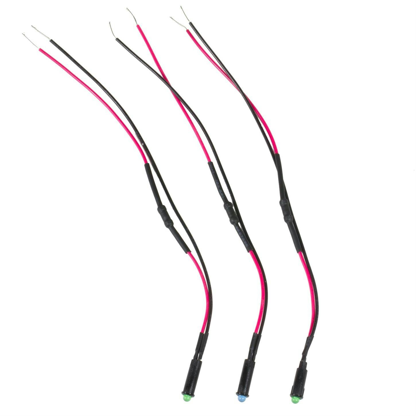 AutoMeter 3283 LED Indicator Light Kit (2 Green, 1 Blue)