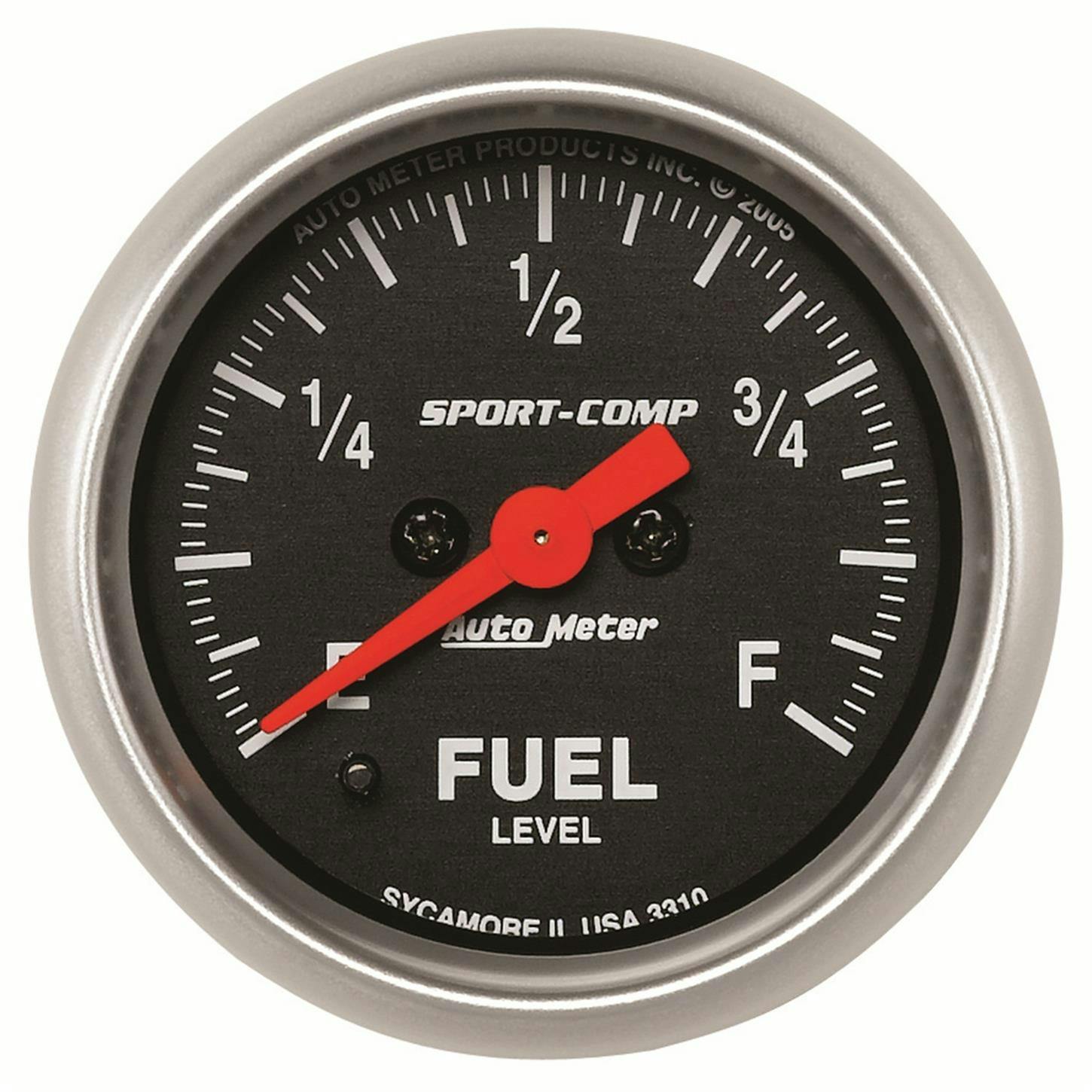 AutoMeter 3310 Fuel Level Gauge, 2 1/16 Inch, 0-280 Ohm