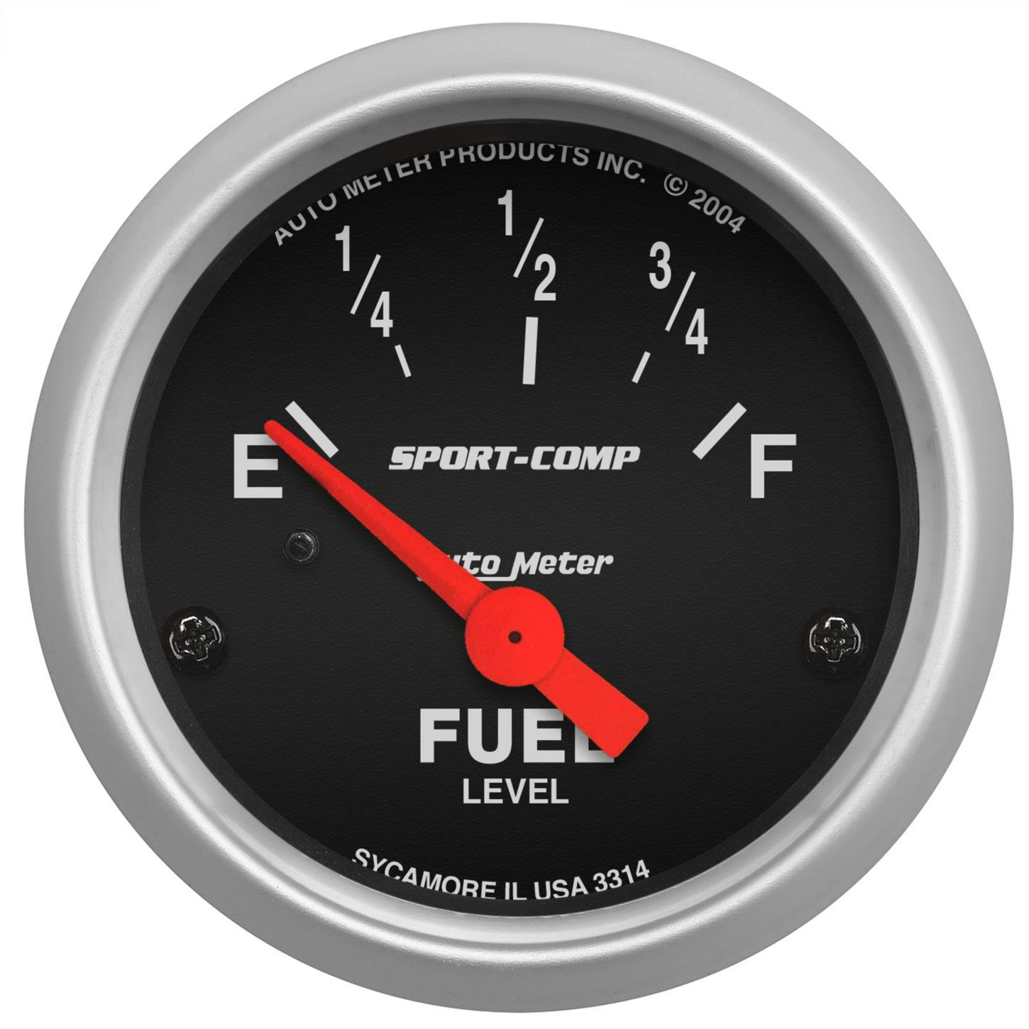 AutoMeter 3314 Sport-Comp Air-Core Elec. Fuel Level Gauge,2-1/16