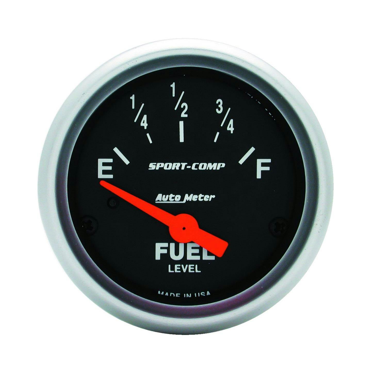 AutoMeter 3316 Sport-Comp Air-Core Elec. Fuel Level Gauge,2-1/16