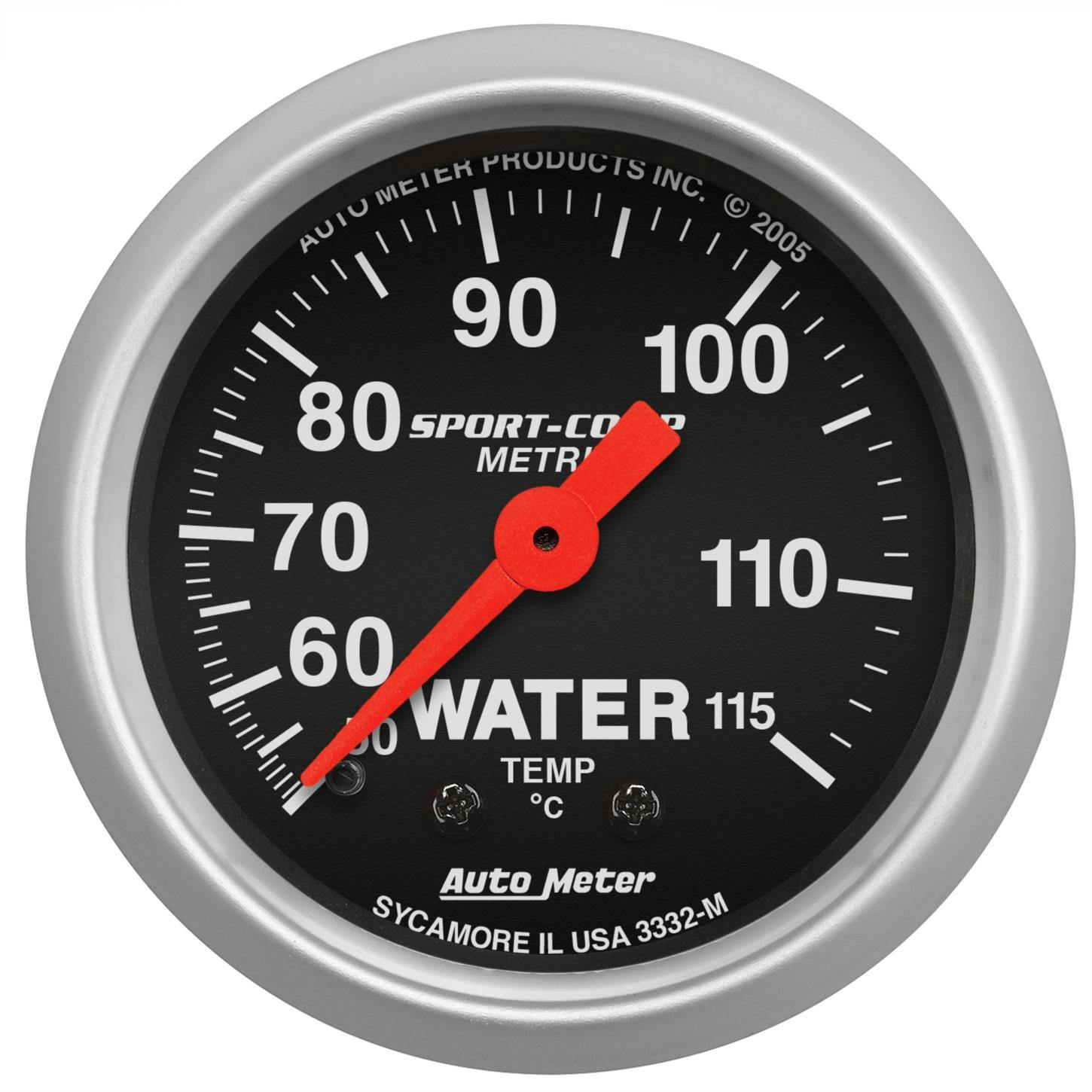 AutoMeter 3332-M Sport-Comp Mechanical Water Temperature Gauge