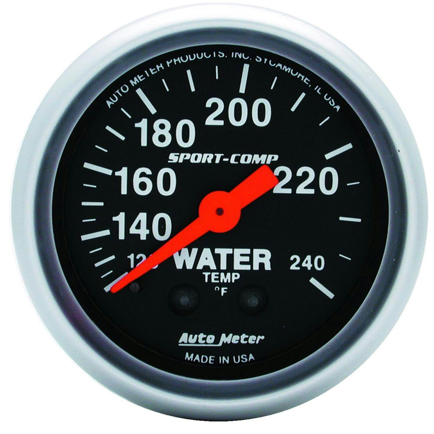 AutoMeter 3333 Sport-Comp Mechanical Water Temperature Gauge