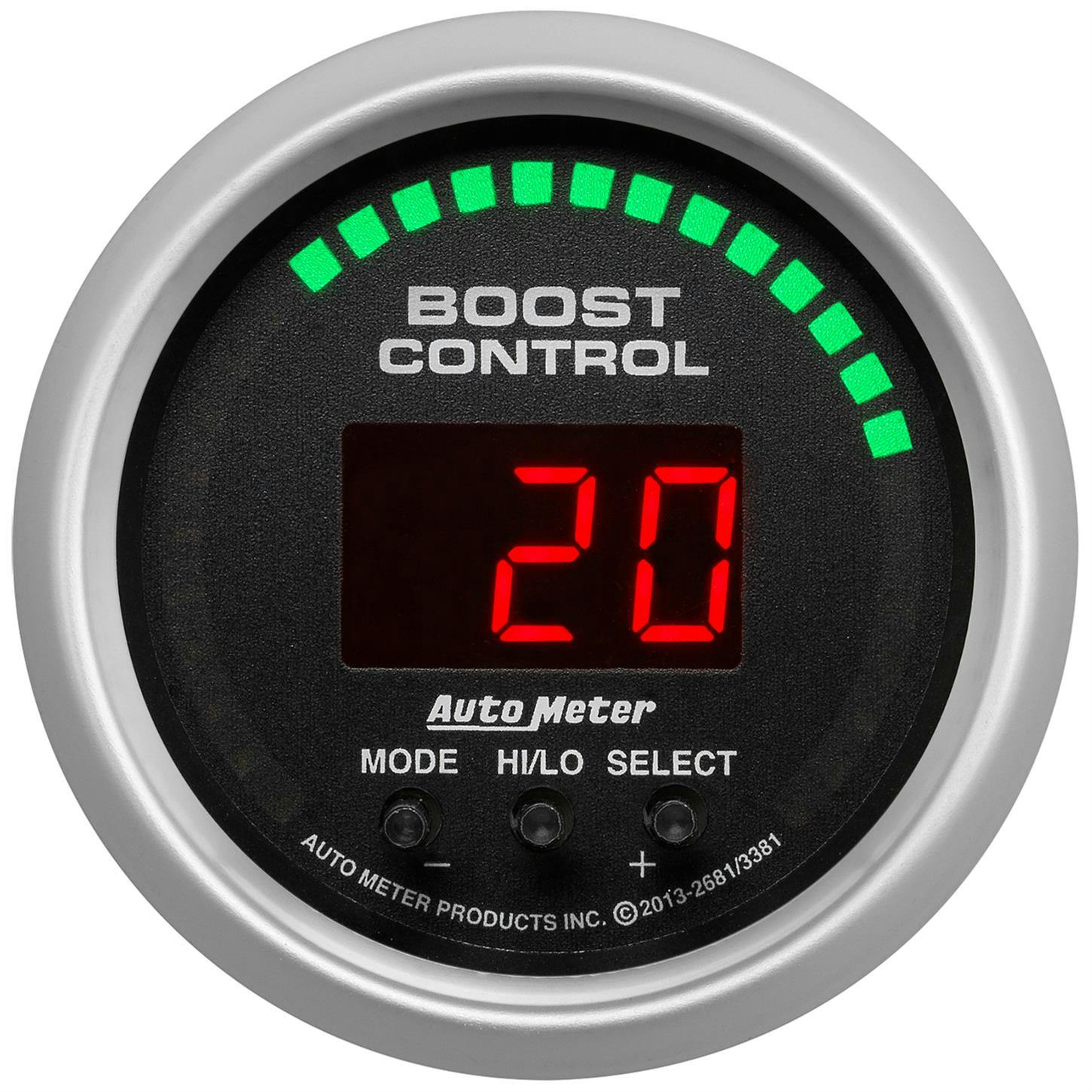 AutoMeter 3381 Boost Controller, 2 1/16 Inch, Digital