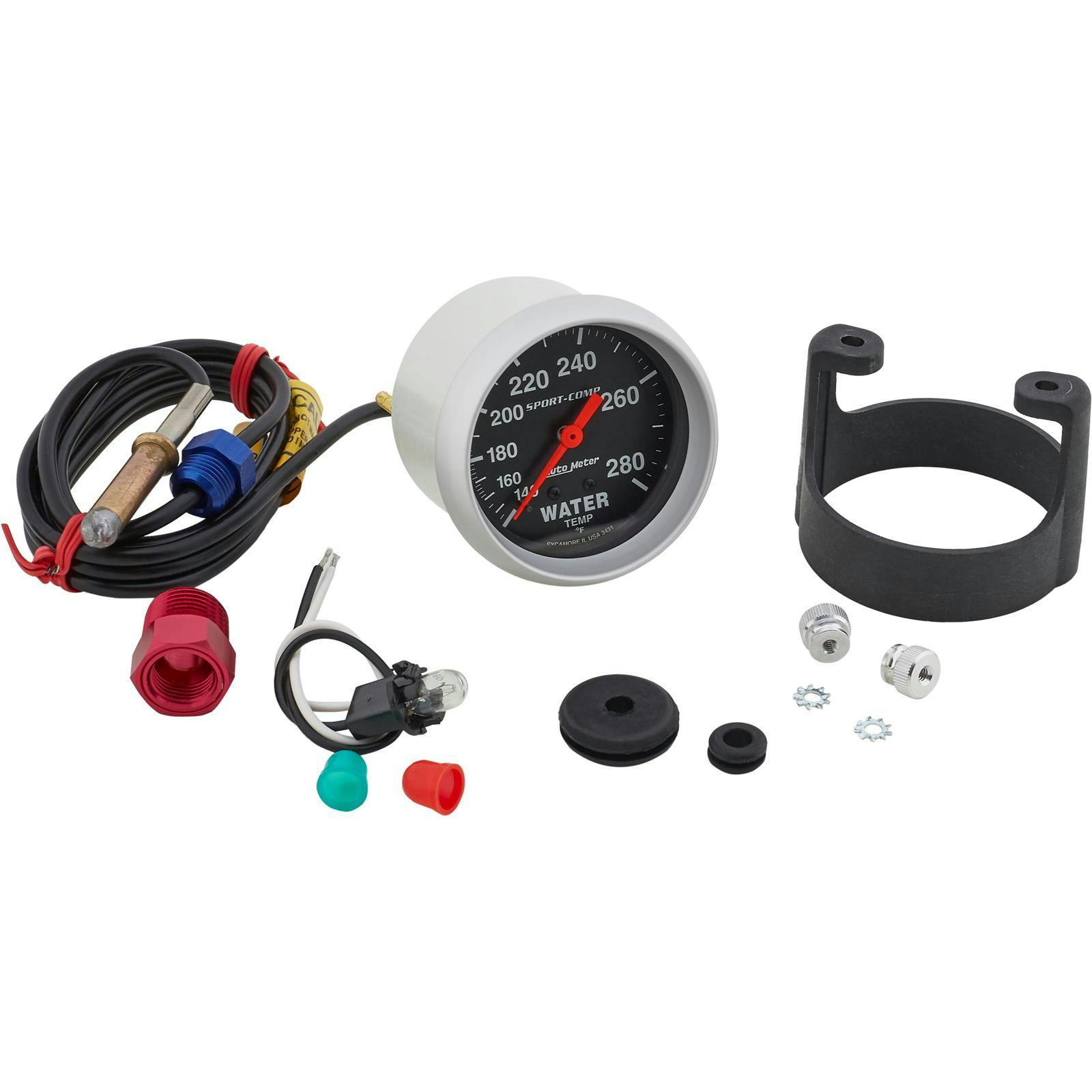 AutoMeter 3431 Sport-Comp Mechanical Water Temperature Gauge