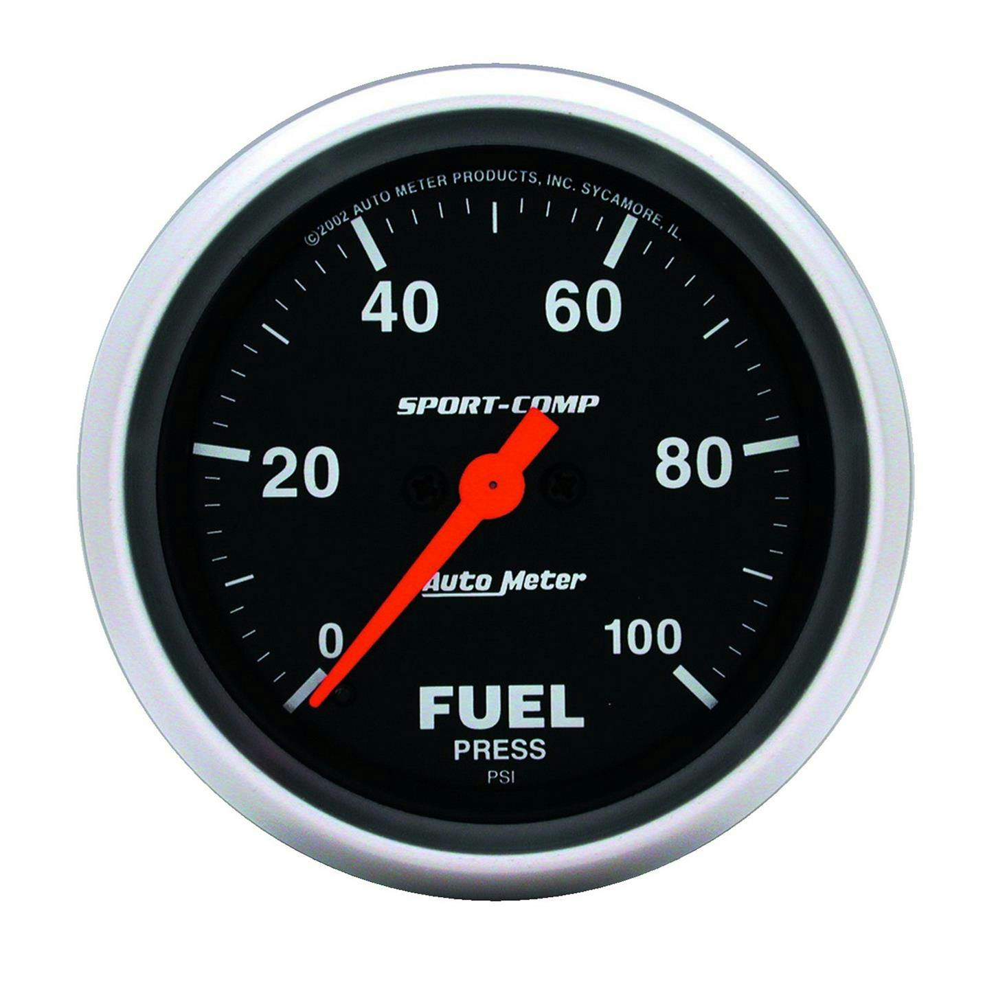 AutoMeter 3563 Fuel Pressure Gauge, 2 5/8 Inch, 100PSI,