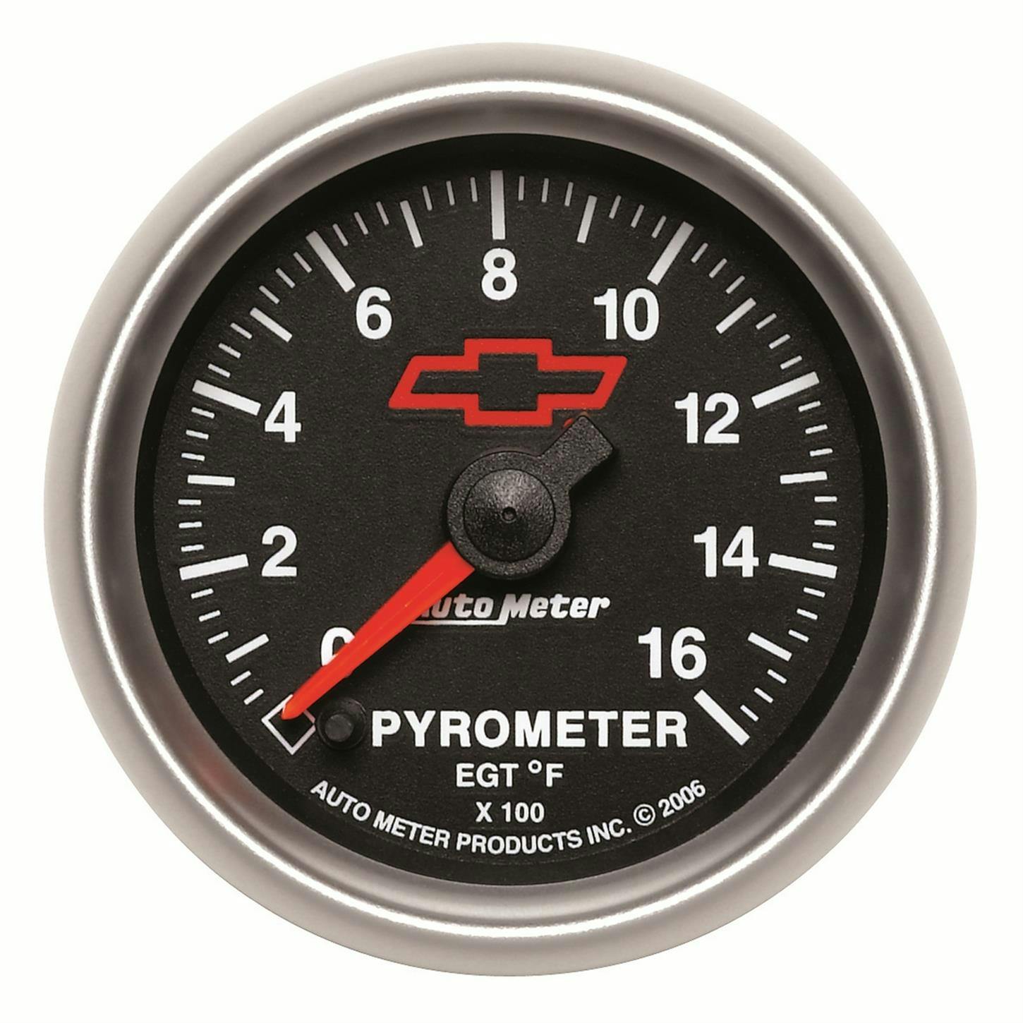 AutoMeter 3644-00406 Pyrometer Gauge, 2 1/16 Inch, 1600 Deg., Blk