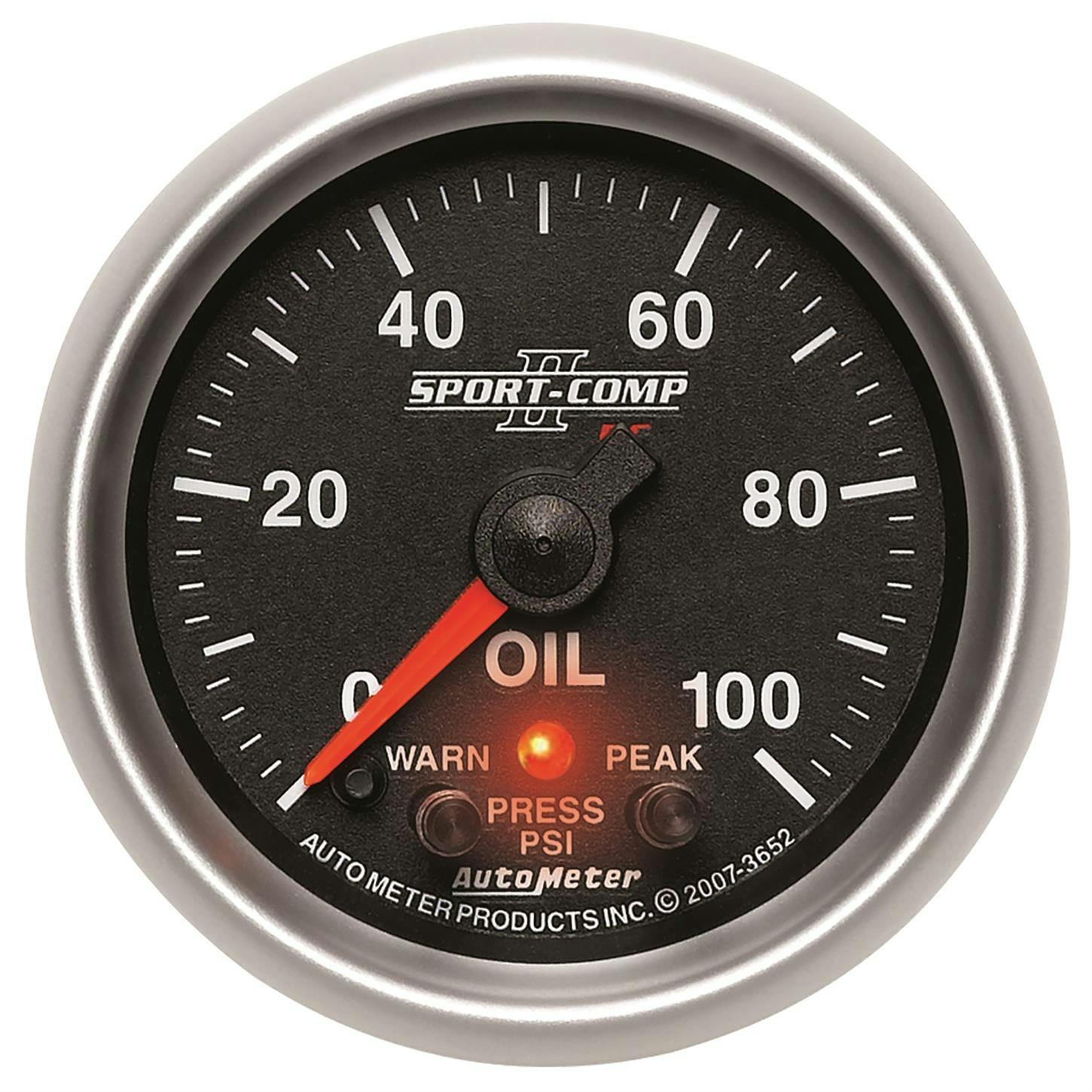 AutoMeter 3652 SportComp II Digital Stepper Motor Oil Pres. Gauge