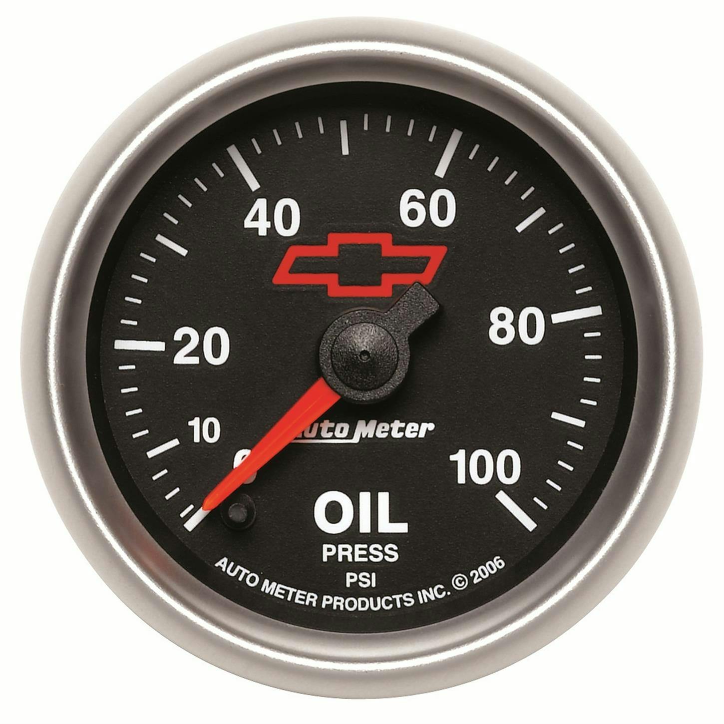 AutoMeter 3653-00406 Oil Pressure Gauge, 2 1/16 Inch, 100PSI, GM