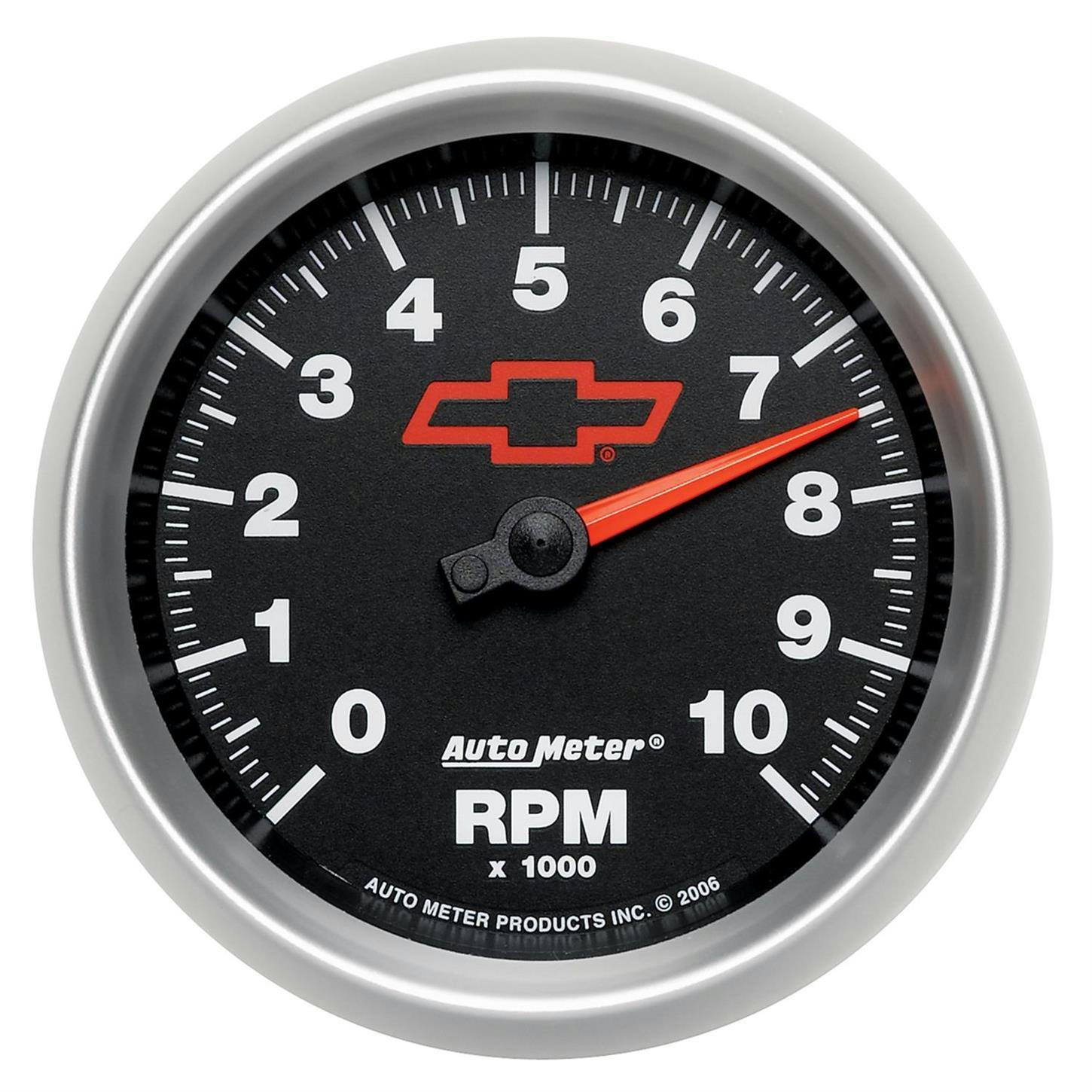 AutoMeter 3697-00406 Tach Gauge, 3 3/8 Inch, 10K, In-Dash, Black