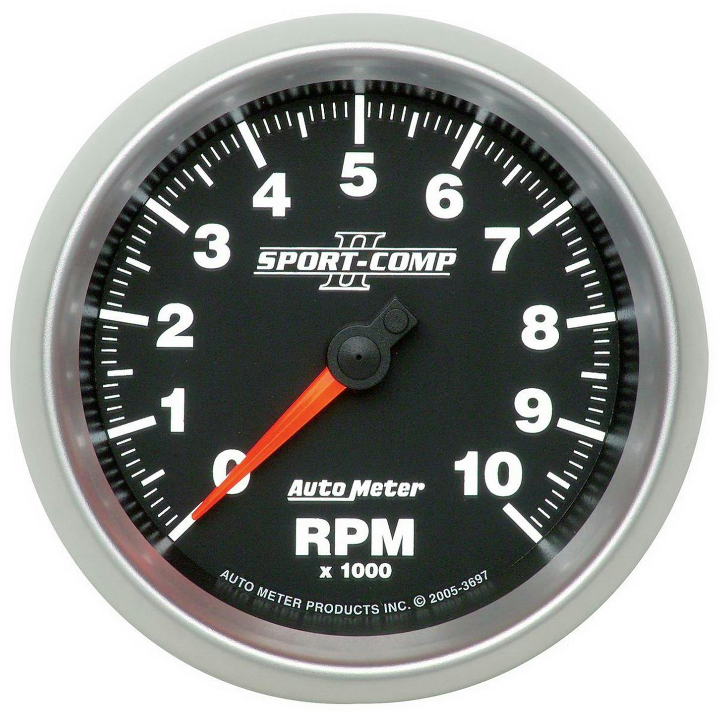 AutoMeter 3697 Tach Gauge, 3 3/8 Inch, 10K RPM, In-Dash II