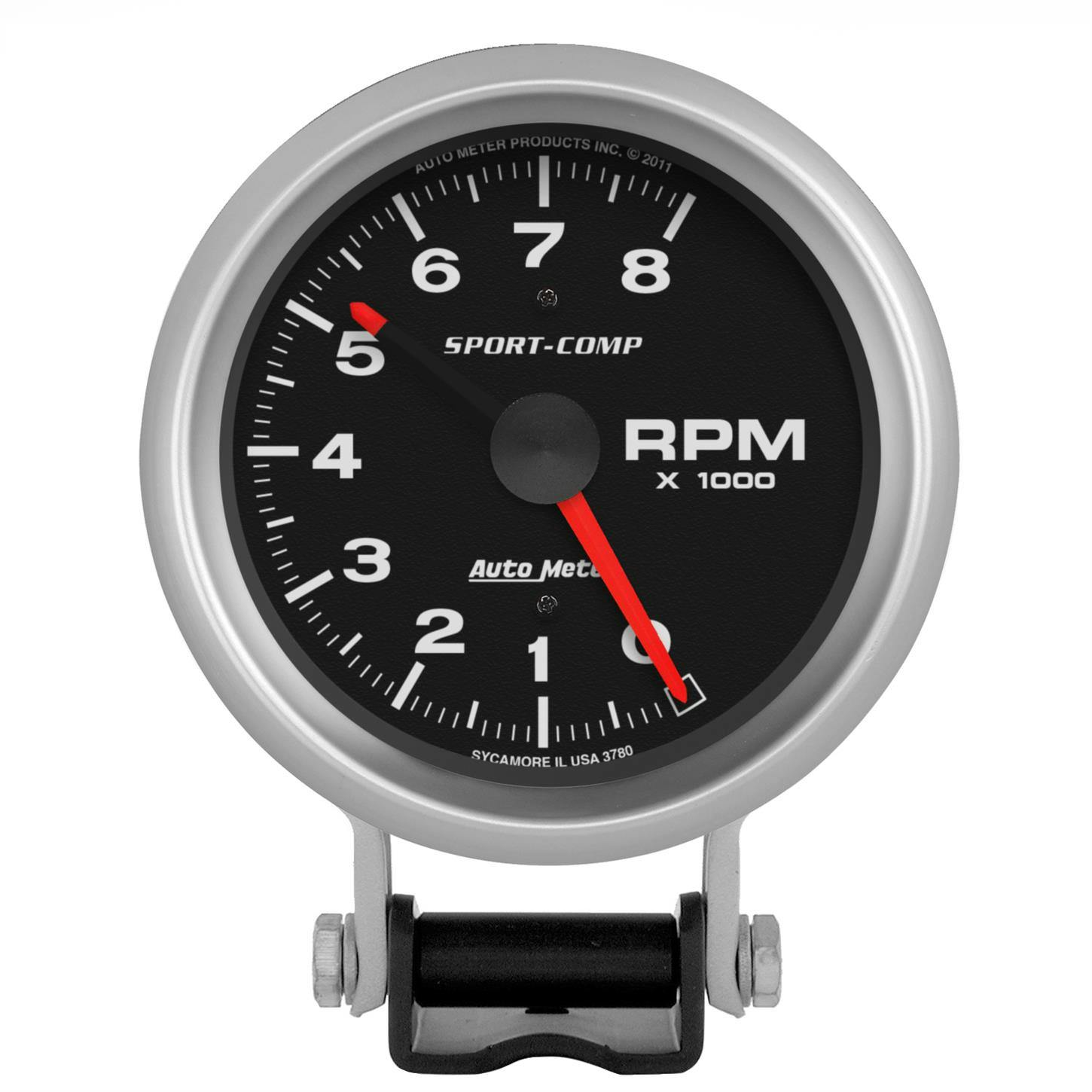 AutoMeter 3780 Sport-Comp Air-Core Pedestal Tach, 8k RPM, 3-3/4