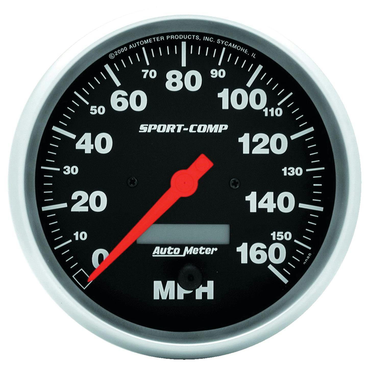 AutoMeter 3989 Sport-Comp Air-Core Speedometer, 160 MPH, 5 Inch