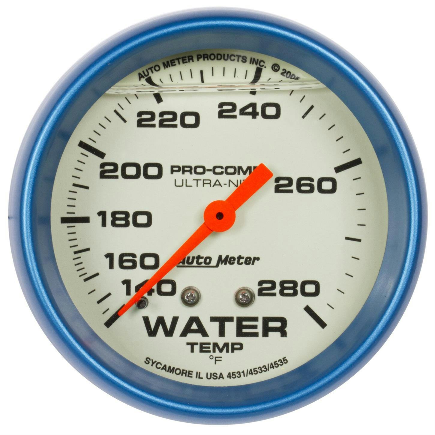 AutoMeter 4231 Ultra-Nite Mechanical Water Temperature Gauge
