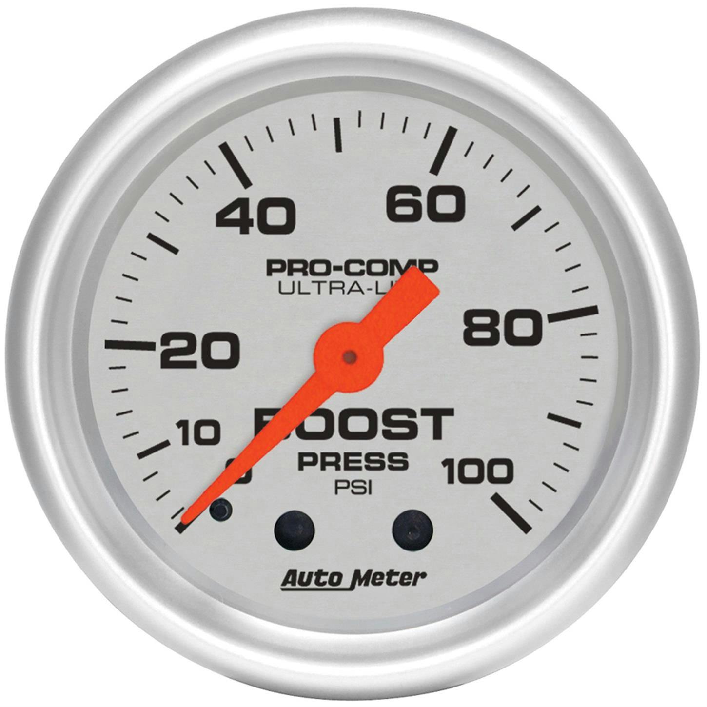 AutoMeter 4306 Ultra-Lite Mech. Boost Gauge,100 PSI,2-1/16 In.