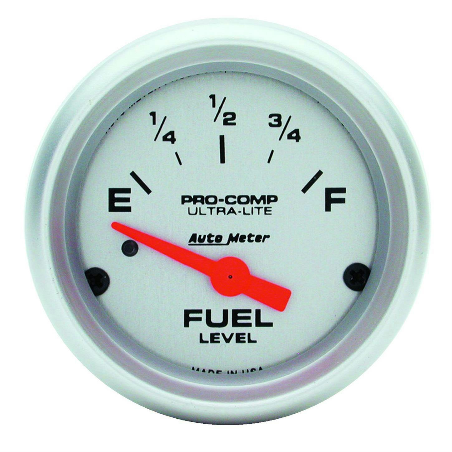 AutoMeter 4314 Ultra-Lite Air-Core Fuel Level Gauge, 2-1/16 Inch