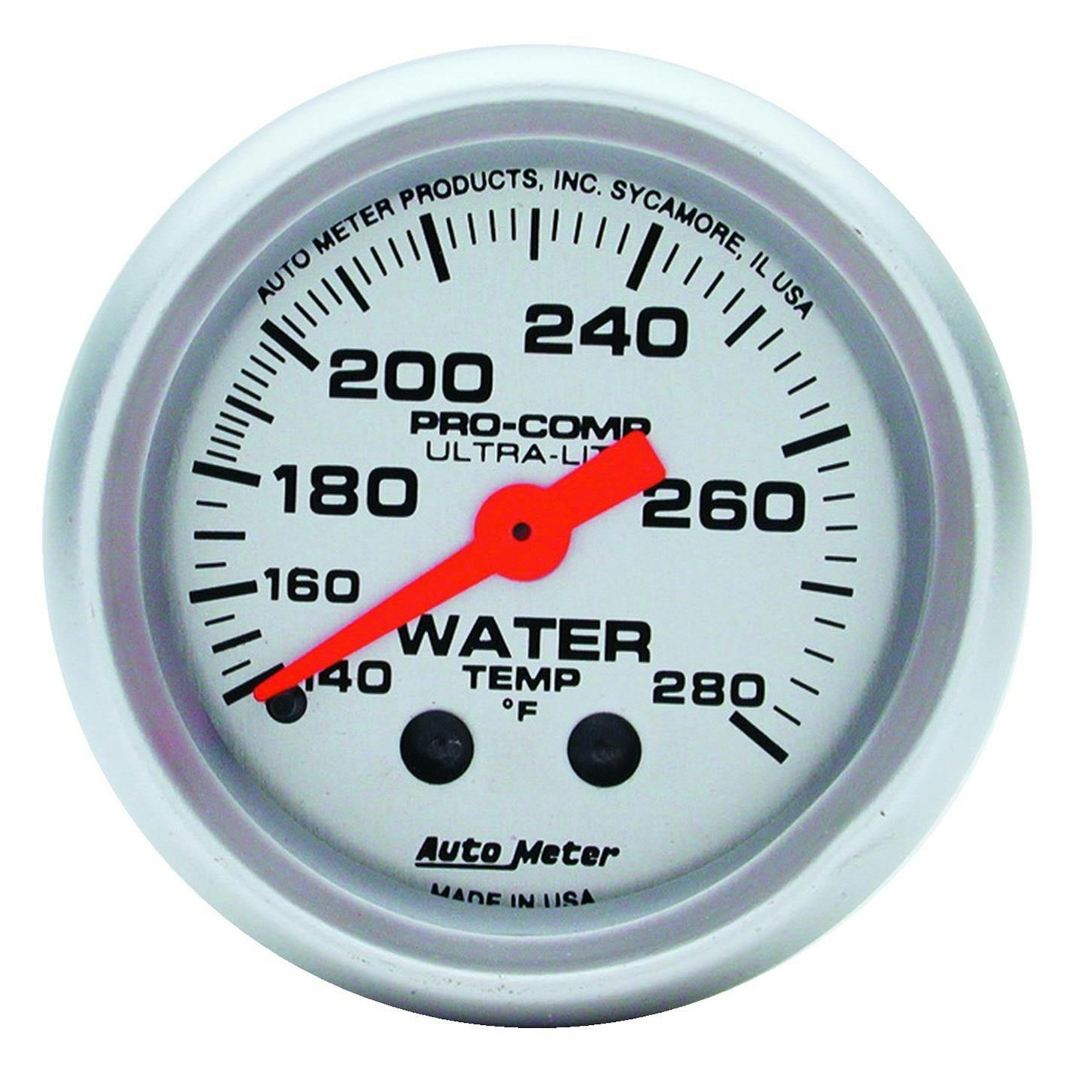 AutoMeter 4331 Ultra-Lite Mechanical Water Temperature Gauge