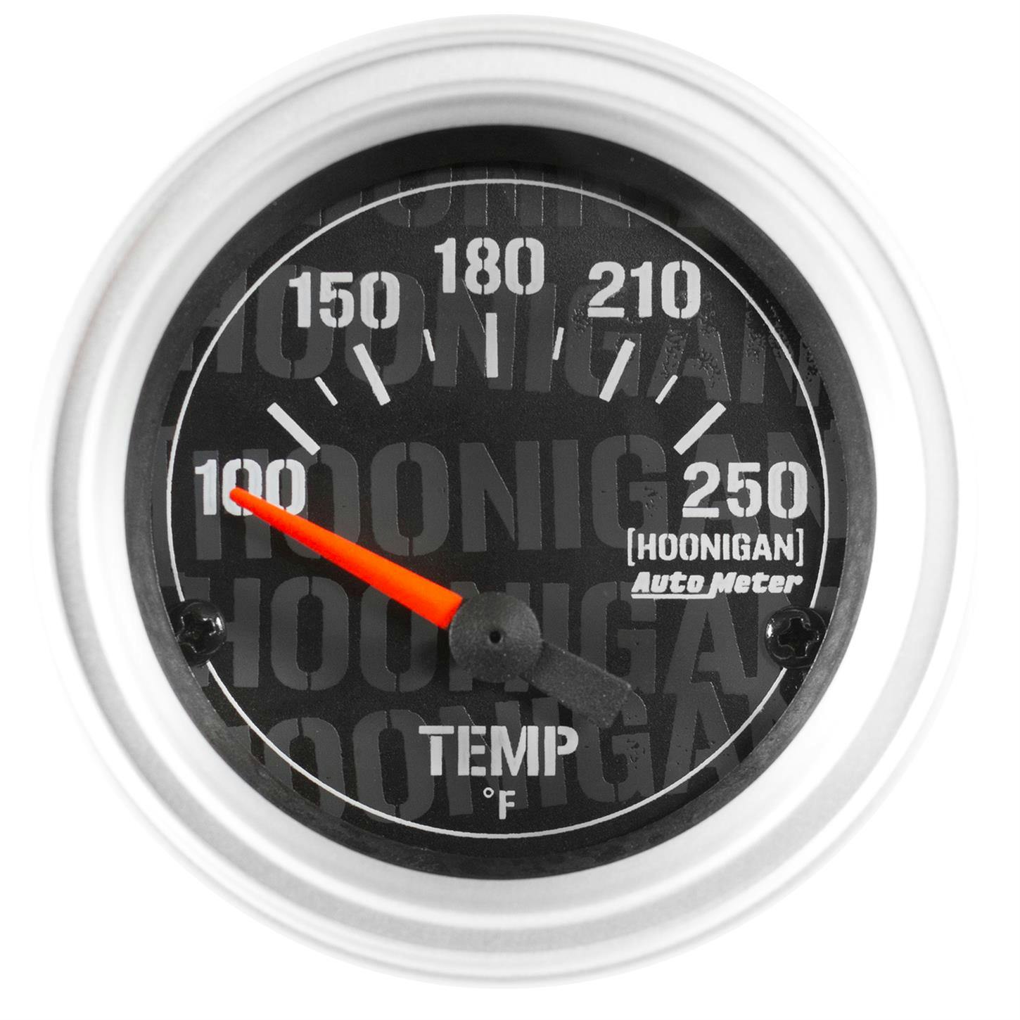 AutoMeter 4337-09000 Hoonigan Water Temp Gauge,2-1/16,100-250