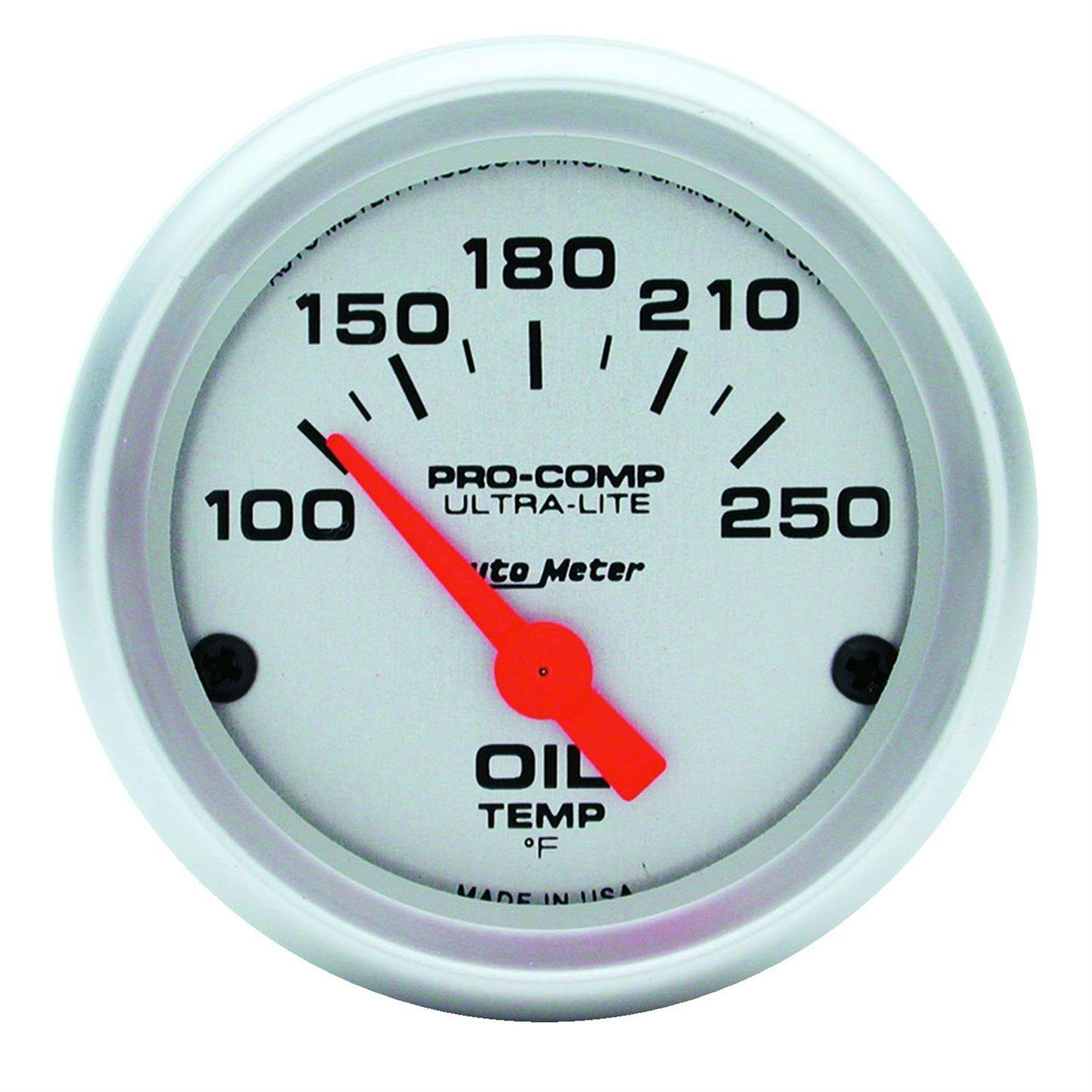 AutoMeter 4347 Ultra-Lite Air-Core Oil Temperature Gauge, 2-1/16