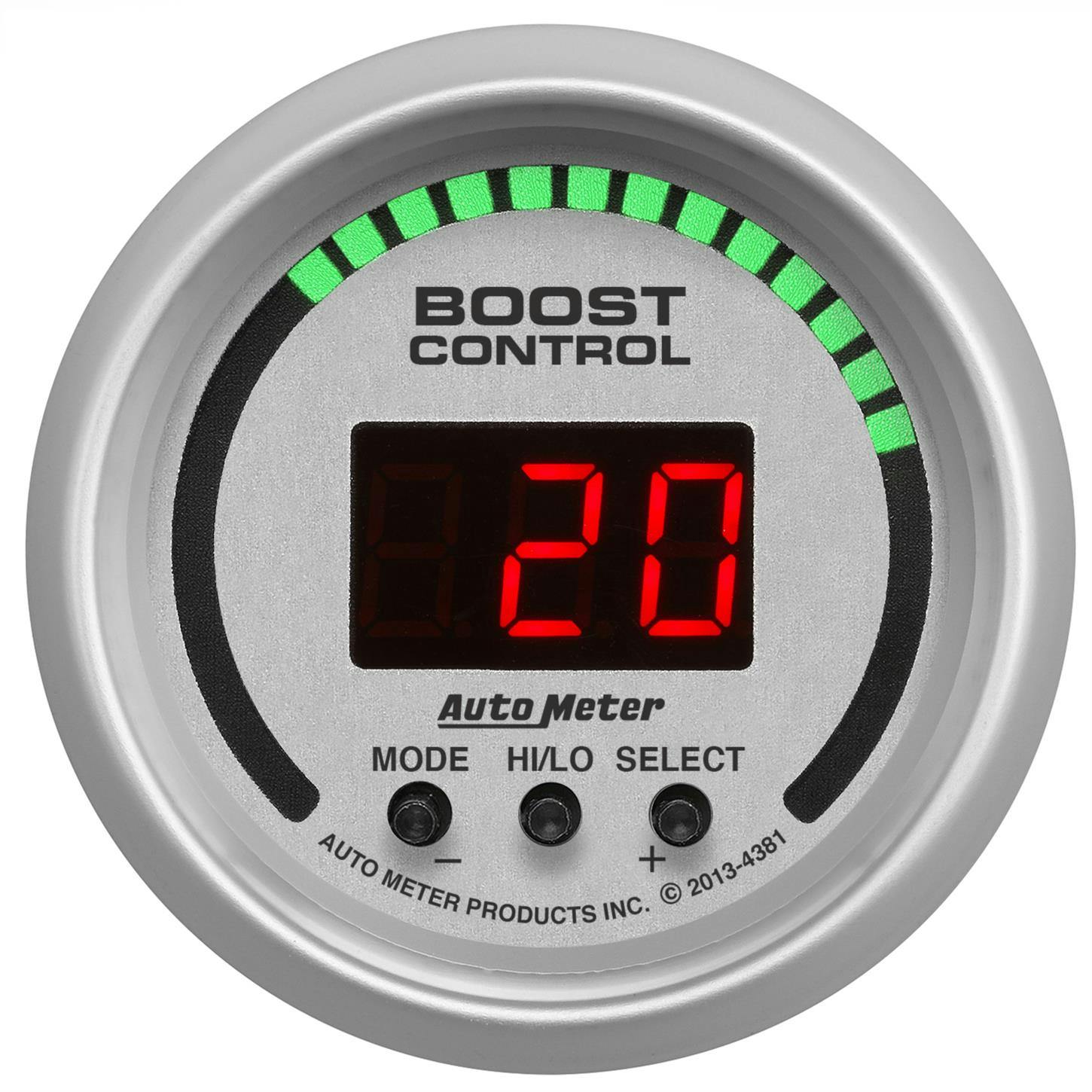 AutoMeter 4381 Boost Controller, 2 1/16 Inch, Digital
