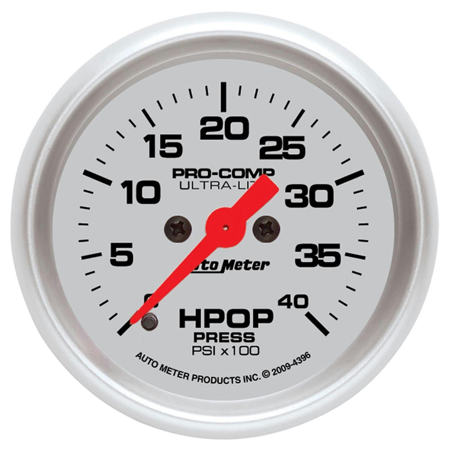 AutoMeter 4396 HPOP Gauge, 2 1/16 Inch, 4KPSI, Ultra-Lite
