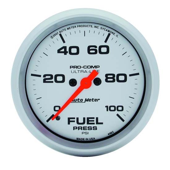 Auto Meter 4463 Ultra-Lite Digital Stepper Motor Fuel Pressure Gauge