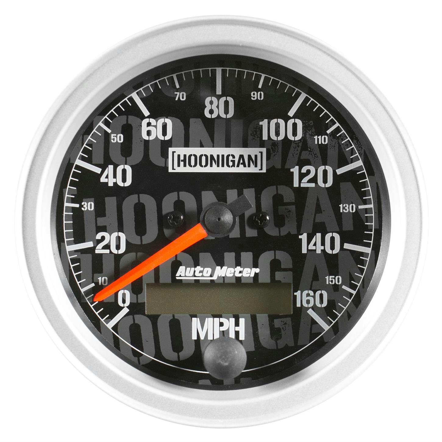 AutoMeter 4488-09000 Speedo Gauge, 3 3/8 Inch, 160MPH, Hoonigan