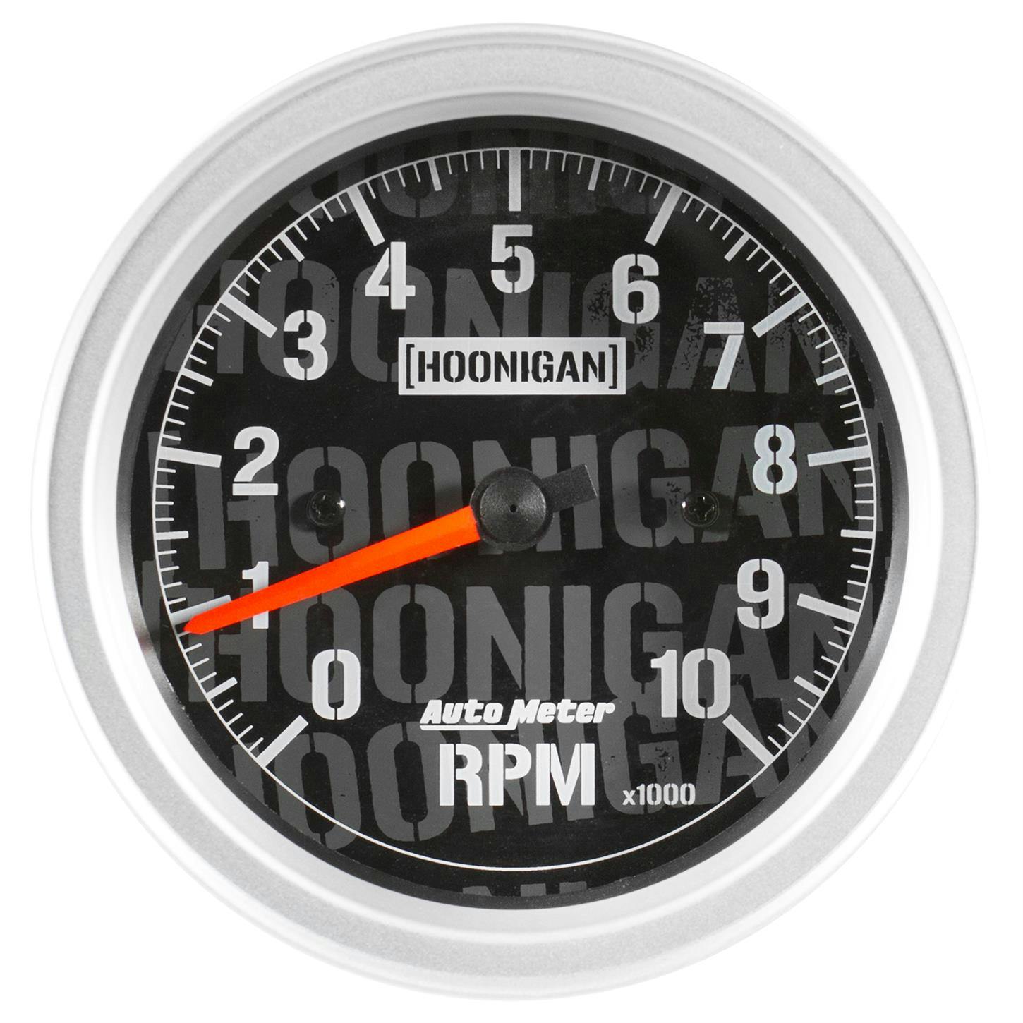AutoMeter 4497-09000 Tach Gauge, 3 3/8 Inch, 10K RPM, Hoonigan