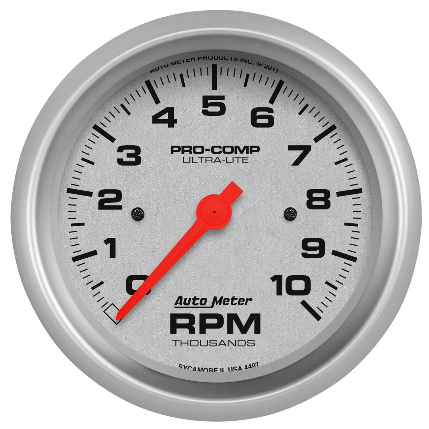 AutoMeter 4497 Ultra-Lite Air-Core In-Dash Tach, 10k RPM, 3-3/8