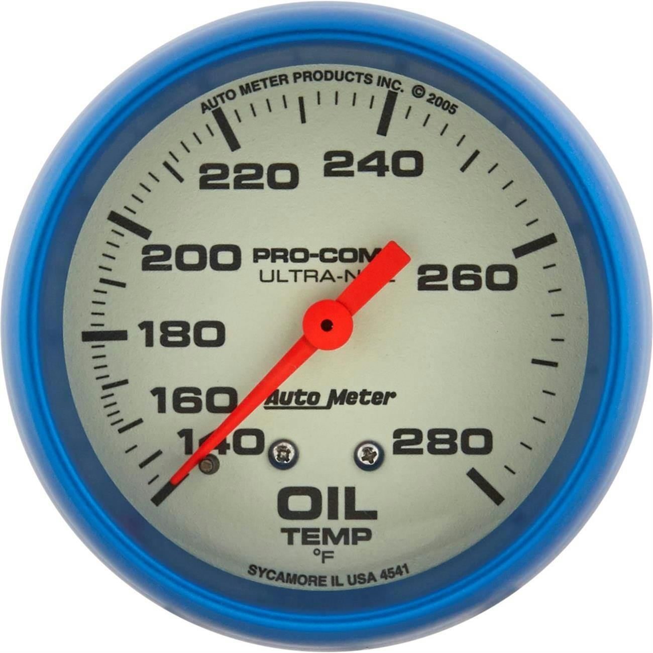 AutoMeter 4541 Ultra-Nite Mechanical Oil Temp. Gauge,2-5/8 In.