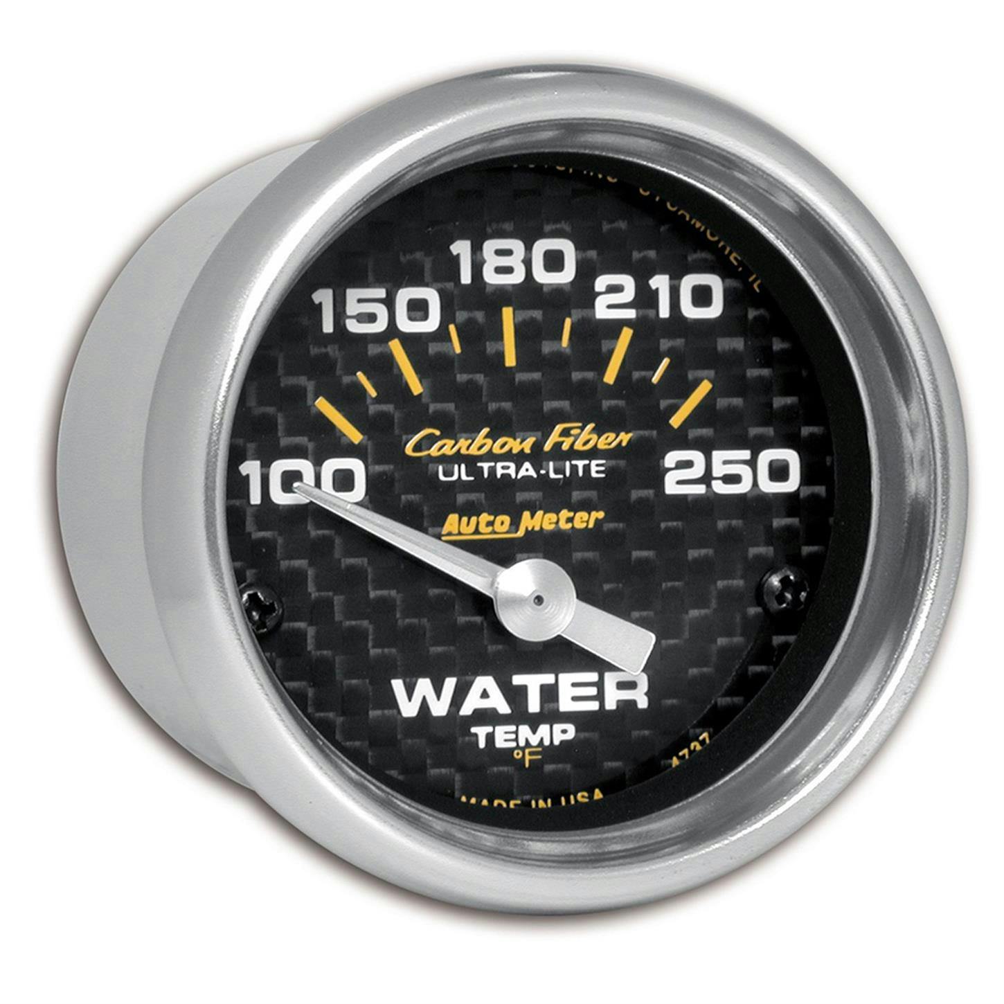 AutoMeter 4737 Carbon Fiber Air-Core Water Temperature Gauge