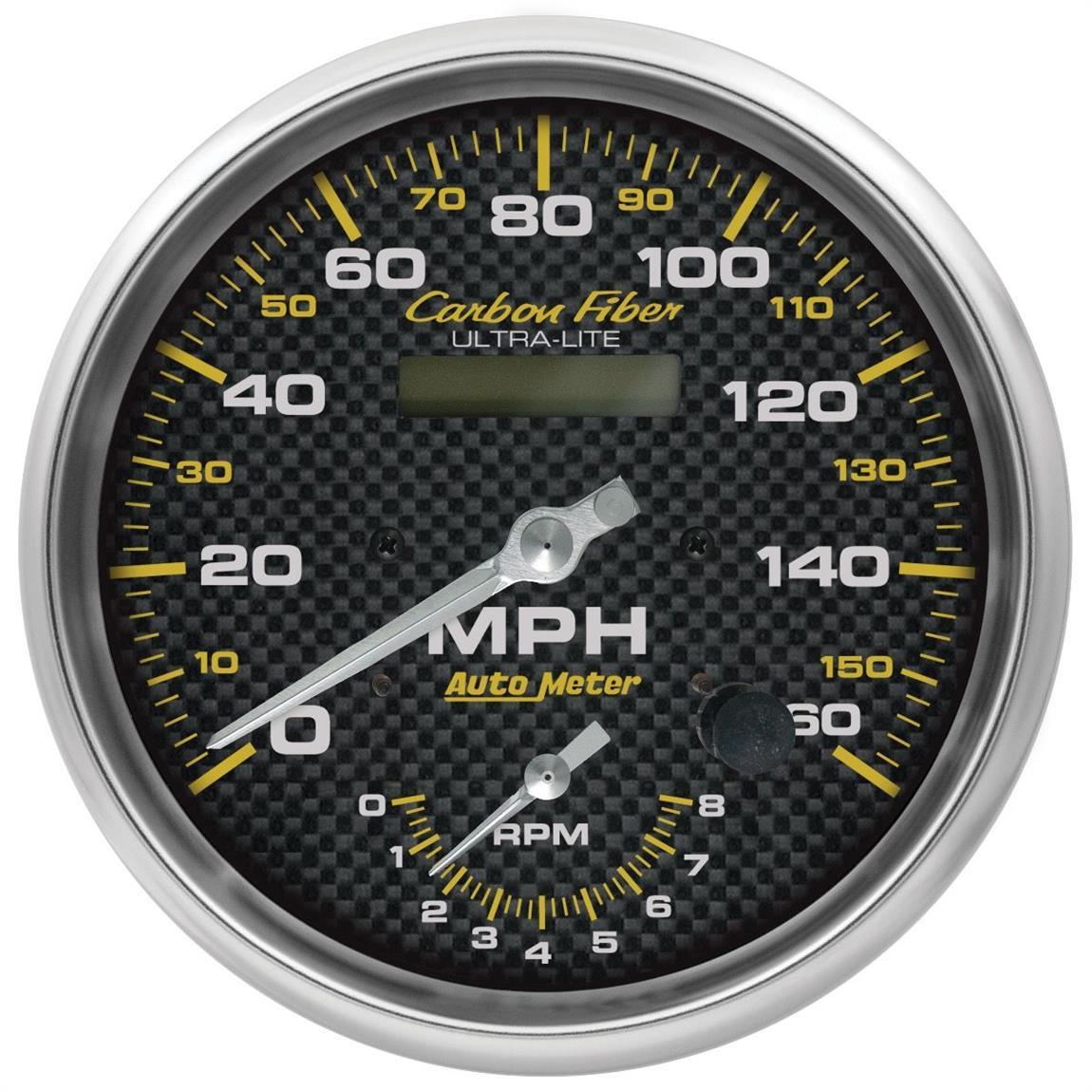 Autometer 4878 5 Inch Tachometer/Speedometer Combo, Black