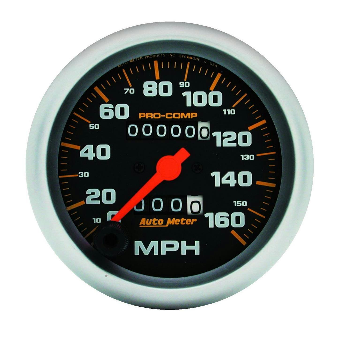 AutoMeter 5153 Speedo Gauge, 3 3/8 Inch, 160MPH, Pro-Comp