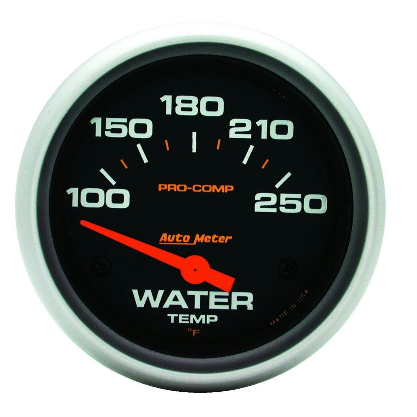 AutoMeter 5437 Pro-Comp Air-Core Water Temperature Gauge, 2-5/8