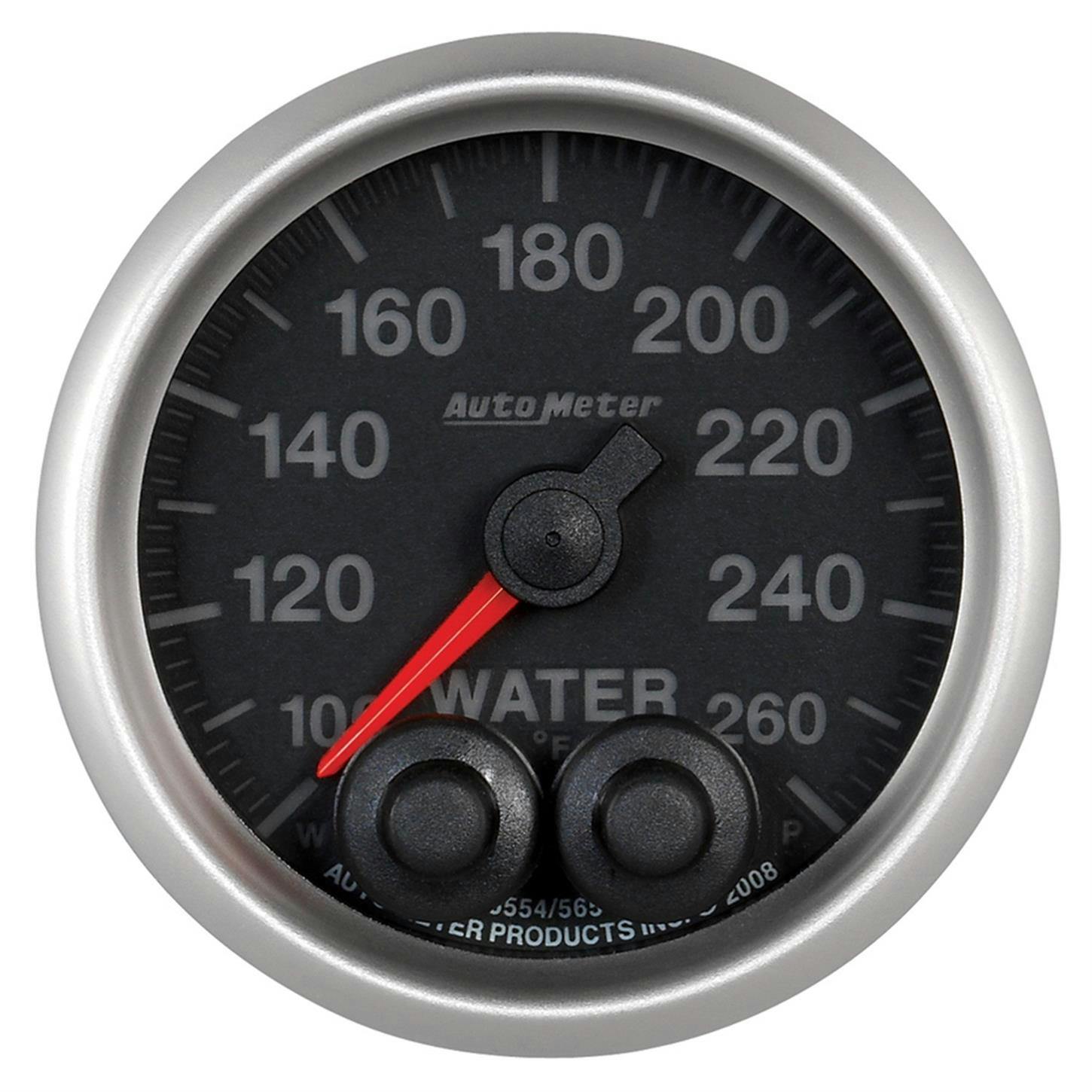 AutoMeter 5654-05702 Water Temp Gauge 2 1/16 Inch, 260 Deg, Elite